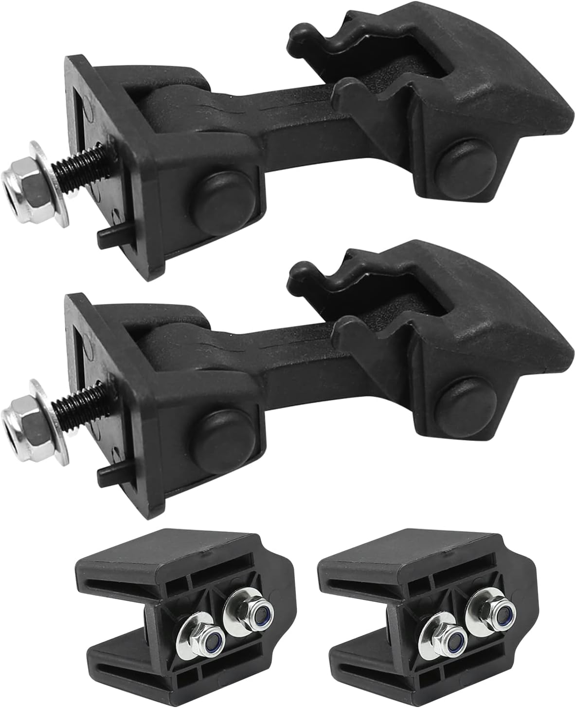 Pair Front Hood Latch Catch and Bracket Replacement for Jeep Wrangler TJ Rubber Hood Catches Right and Left Sets 1997-2006 Replaces 55176636AD 68038118AA 42422 image number 5