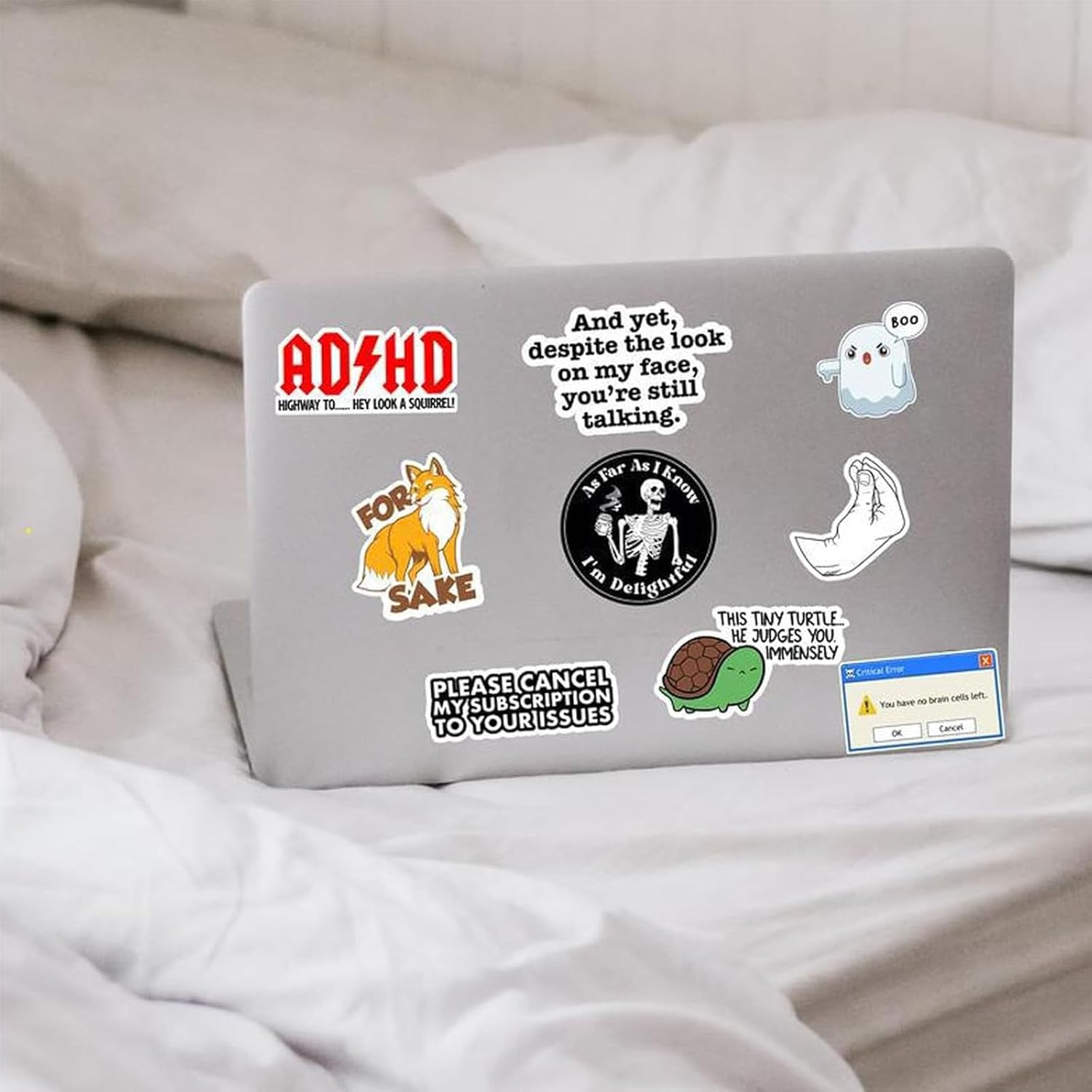 130 PCS Funny Saying Stickers, Waterproof Cool Stickers for Adults, Water Bottles, Laptop, Hard Hats, Sarcastic Decals (1 Pack) image number 2