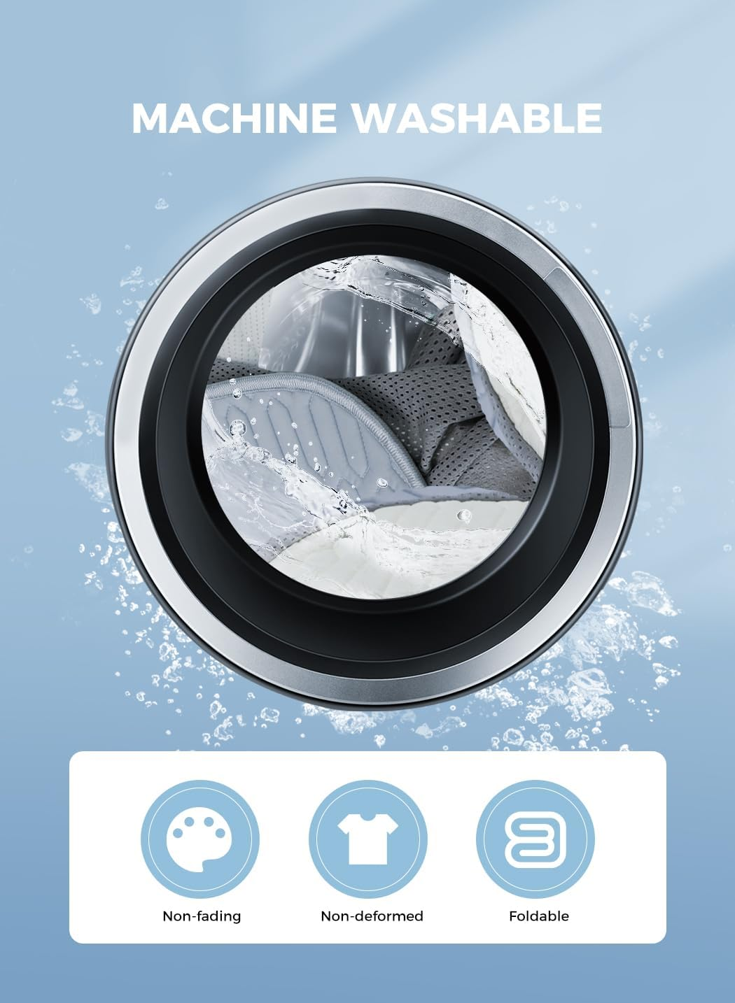 Dreamz Summer 3PCS Cool Latex Mattress Topper Pillowcase Protector Set Bed Sheeet Mat Bedding Soft Washable Deep Pocket Bedroom Fits (King) image number 3