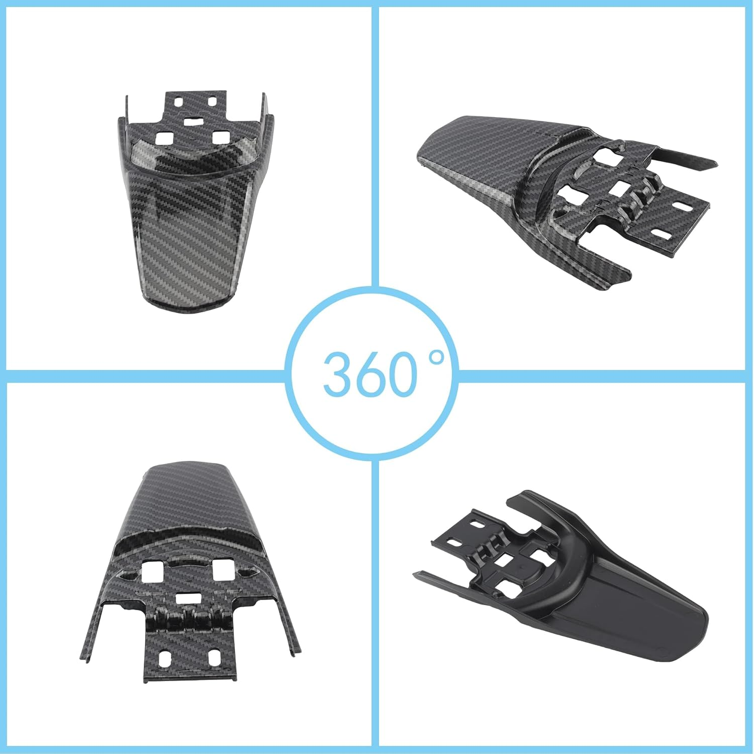 Sur Ron Back Fender,Imitation Carbon Fiber Dirt Bike Rear Fender Protectorfor Sur-Ron Light Bee image number 4