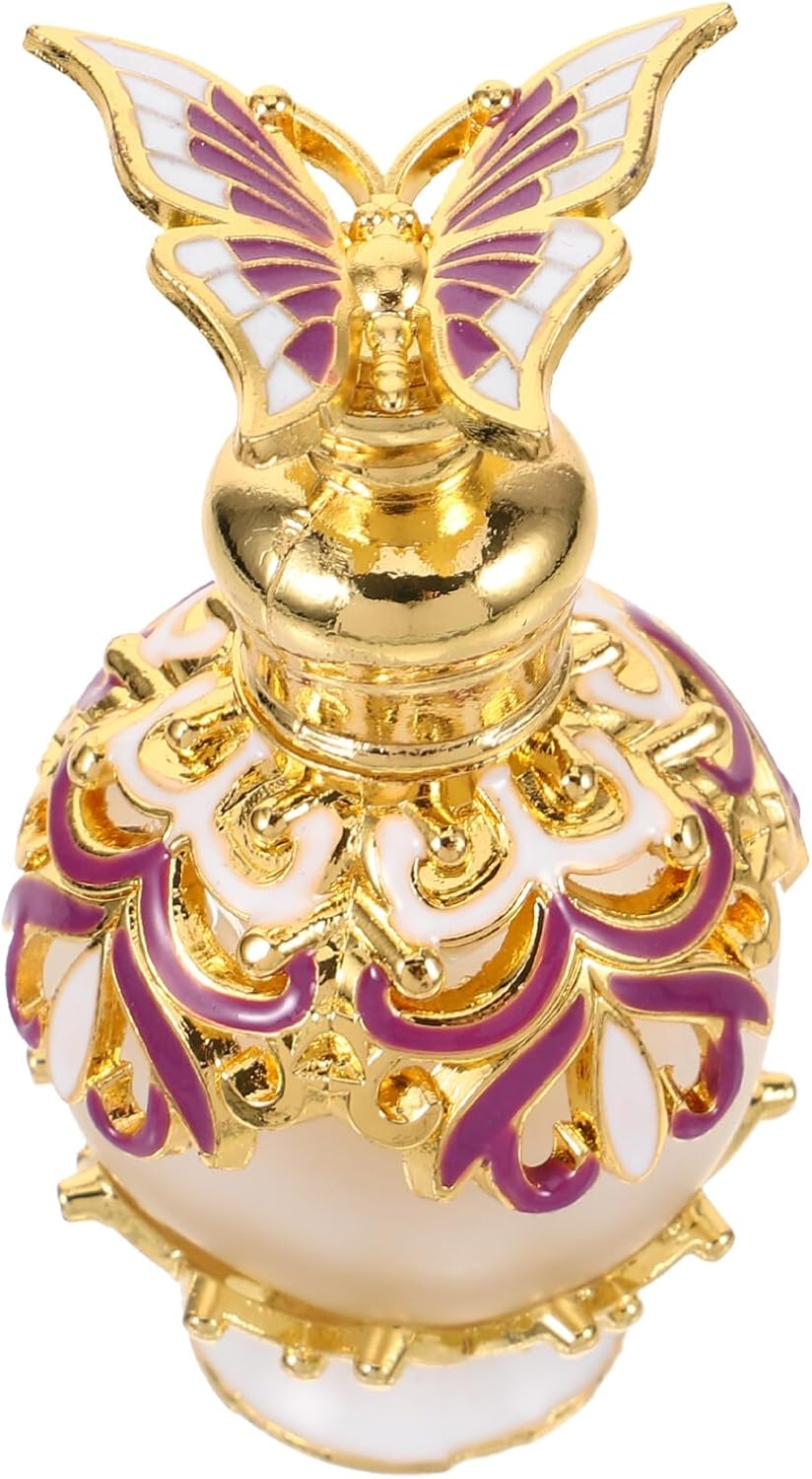 Beavorty Refillable Perfume Bottle Butterfly Cap Elegant Essential Oil and Aromatherapy Bottle for Travel Leakproof Design image number 4