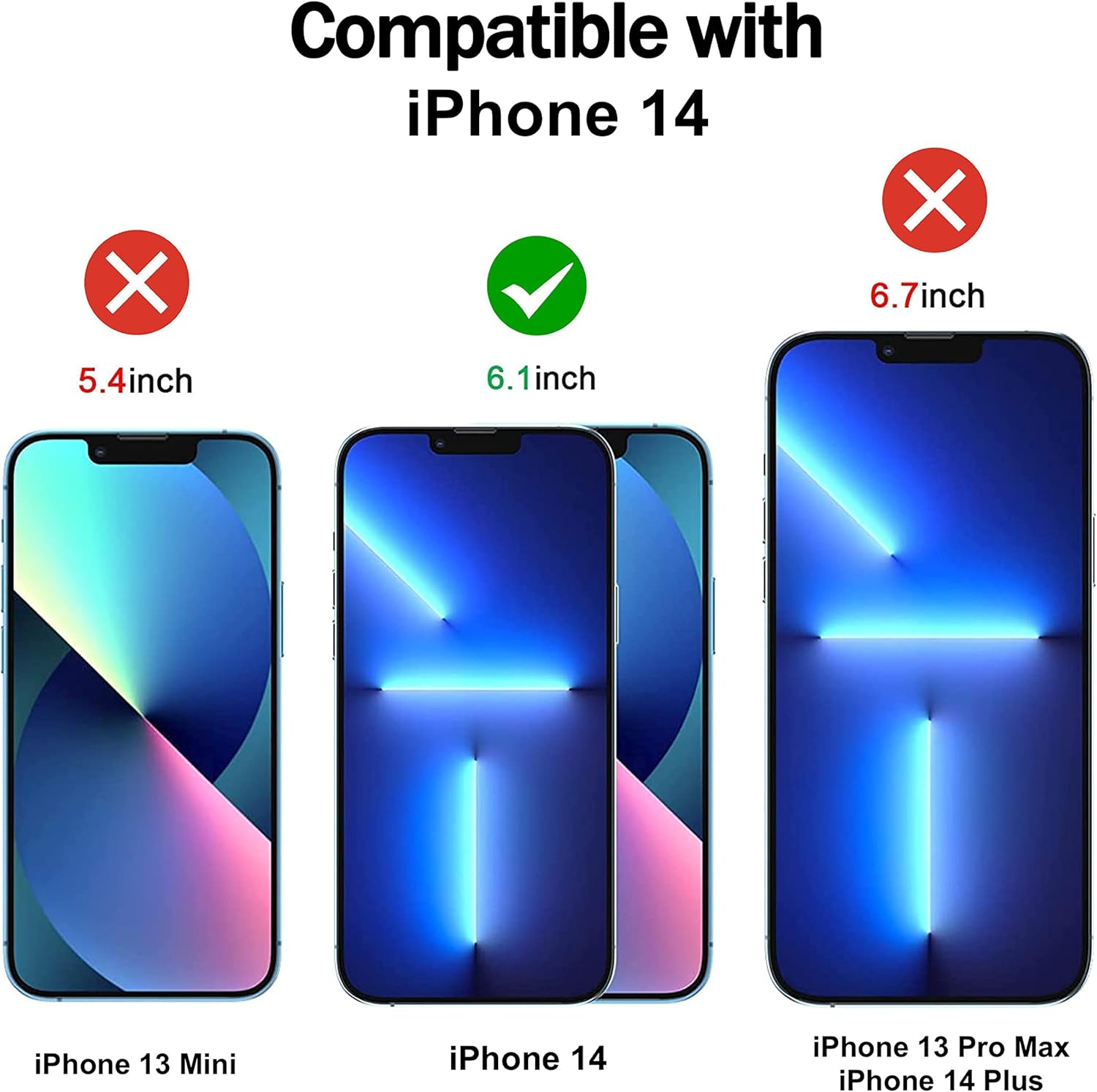 Screen Protector [3-Pack] for Iphone 16E / Iphone 14 / Iphone 13 / Iphone 13 Pro 6.1-Inch, RKINC Tempered Glass Film Screen Protector, 0.33Mm [Bubble-Free][Anti-Scratch][Anti-Shatter]