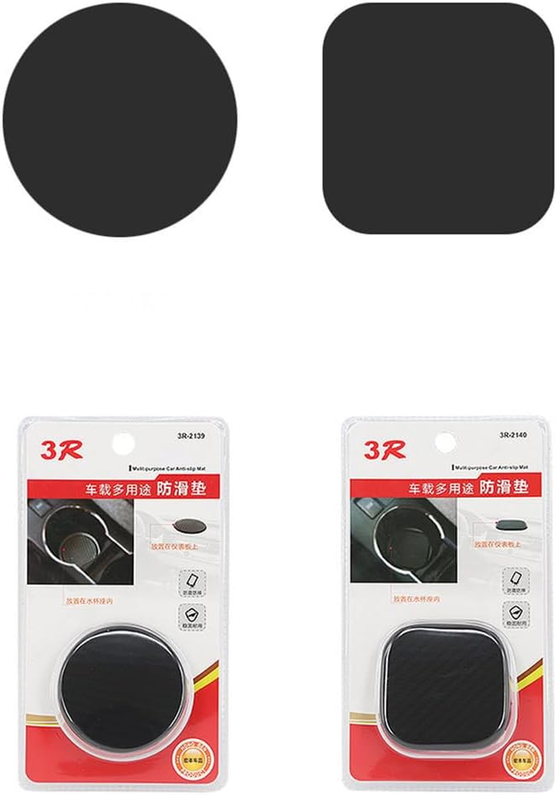 Garneck 4PCS CAR Coaster - 4PCS Universal Non-Slip Cup Holders Embedded in Ornaments Coaster - Silicone Car Coasters Car Interior Accessories - Cup Mat for Vehicle Car Accessories image number 3