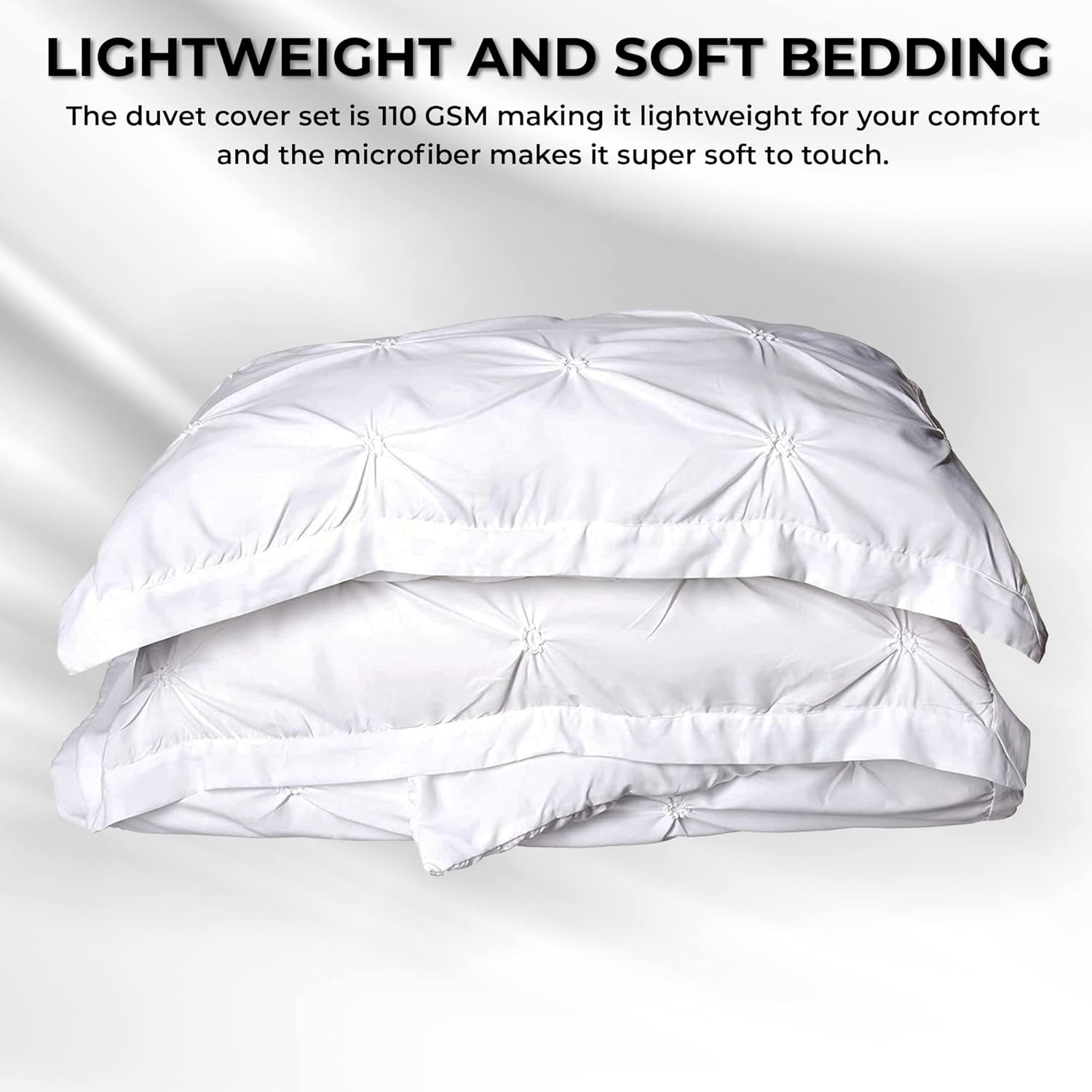 Tribeca Living SYD110DSKIPU Sydney 110-GSM Microfiber Duvet Cover Set, Purple, King image number 4