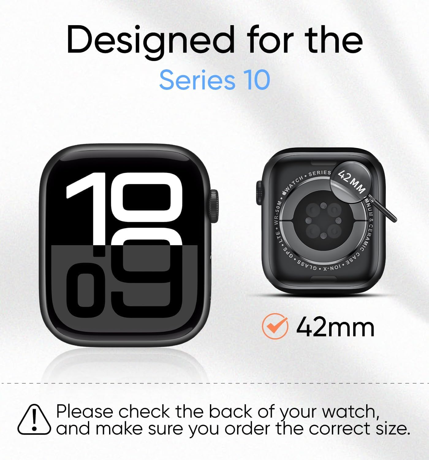 MAGIC JOHN 2 Pack for Apple Watch Screen Protector 42Mm Series 11（2025） Series 10 (2024) [Automatic Align Tech] Anti-Scratch, Self-Healing Soft TPU, Bubble Free, HD Transparent, Touch Sensitive image number 4