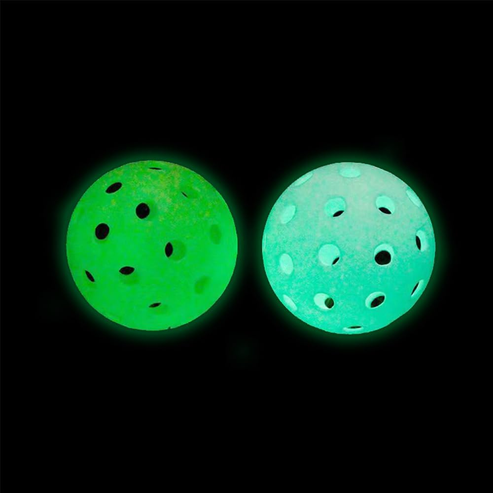 5 Pack Pickleballs Indoor Outdoor 74Mm Luminous Pickle Balls image number 4