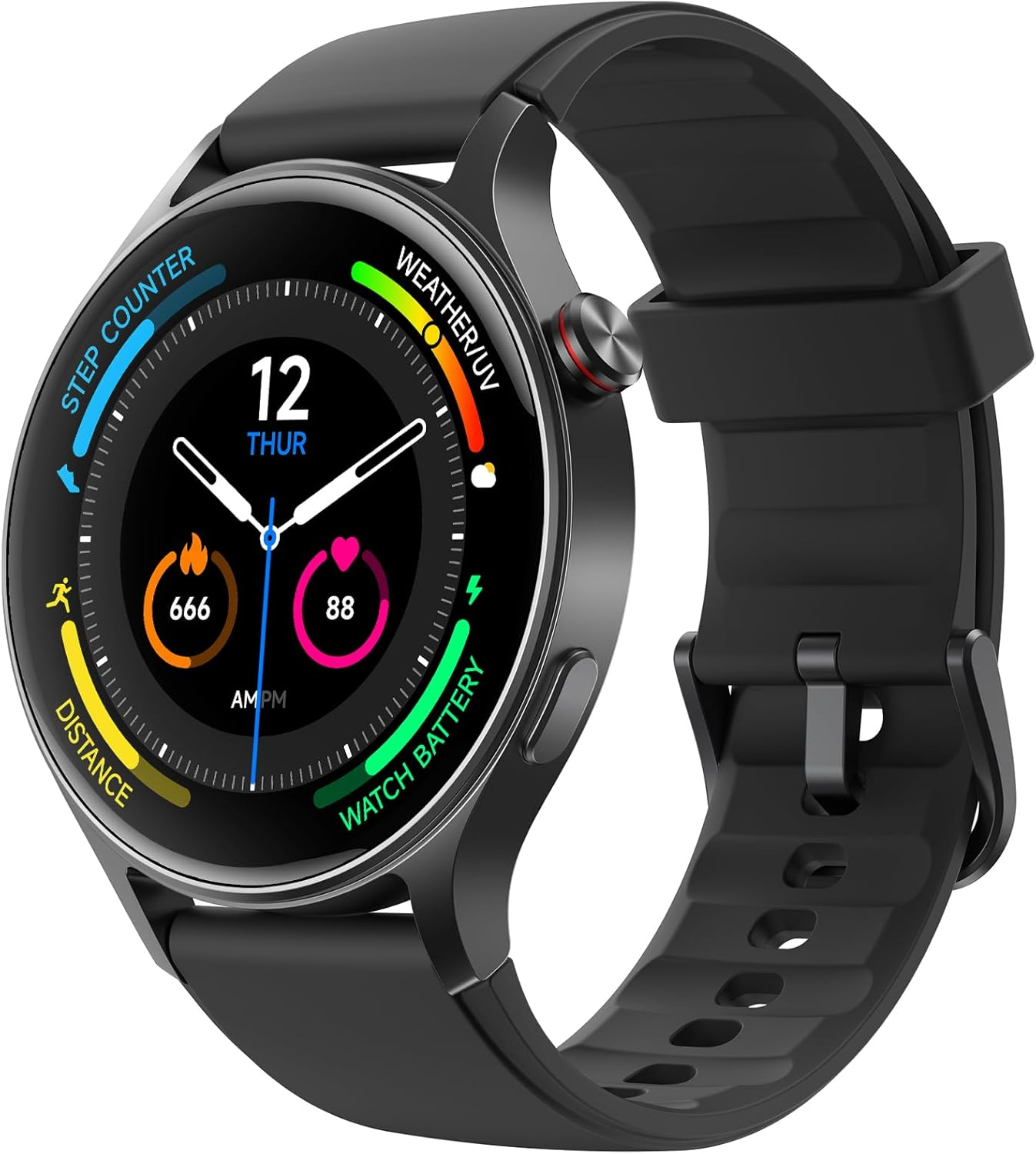 Aeac Smart Watch for Women Men,1.32" AMOLED Touchscreen Fitness Tracker, Make/Answer Calls, Activity Trackers with Heart Rate/Sleep/Spo2 Monitor,110+ Sport Modes Waterproof Fitness Watch