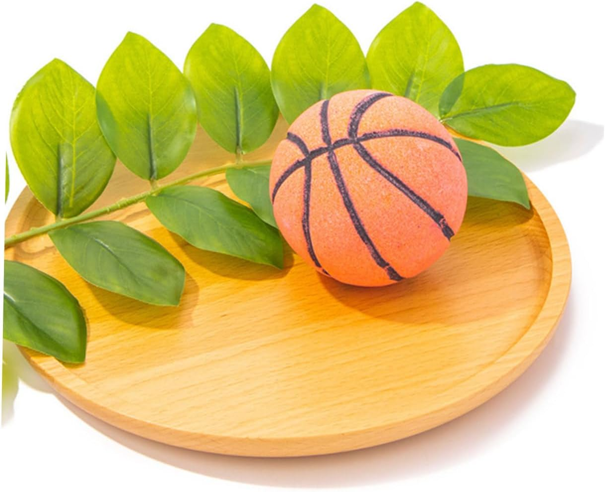3Pcs Natural Sea Salt Bath Salt Balls Basketball Bubble Making for Boys and Girls Bath Bomb image number 6