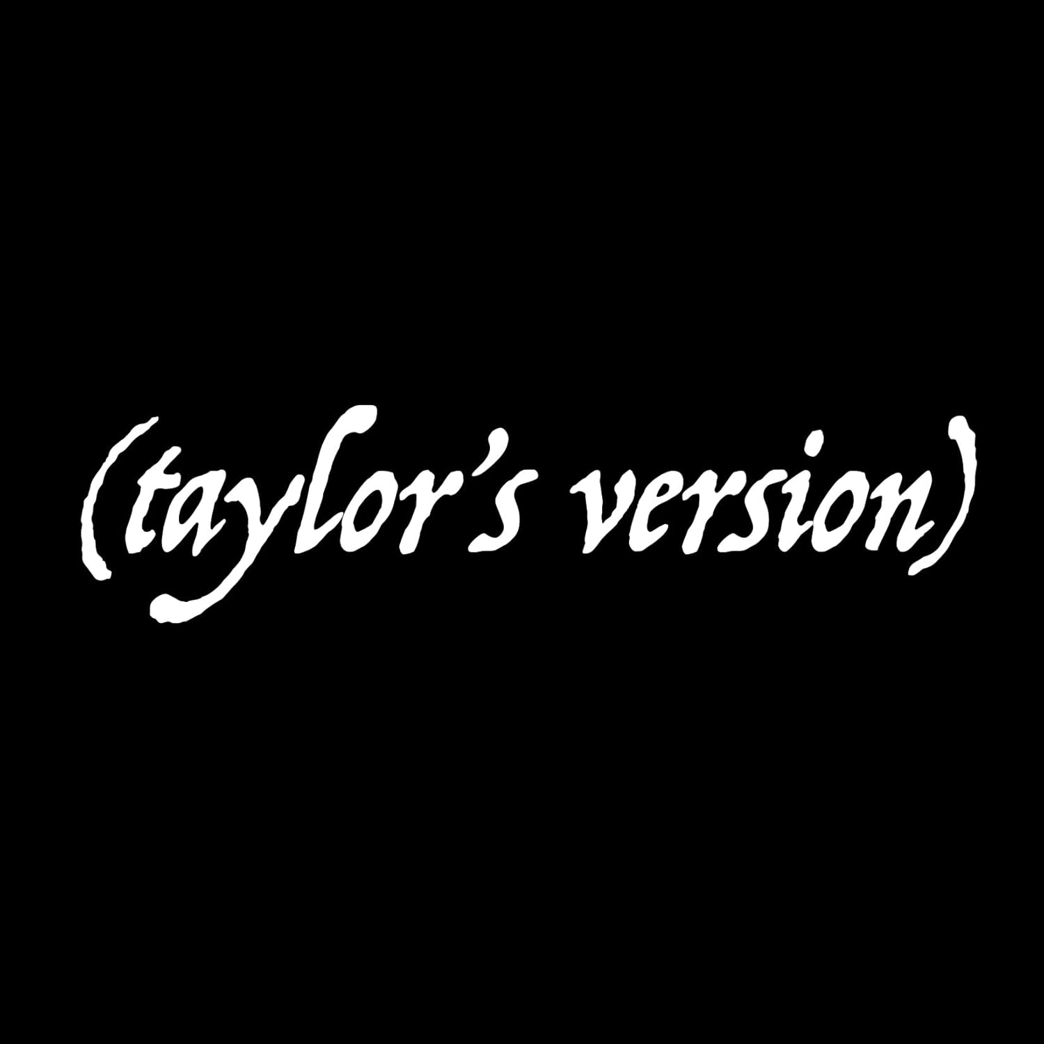 Taylor'S Version Folklore Sticker Decal Notebook Car Laptop 5.5"X1.5" (White)