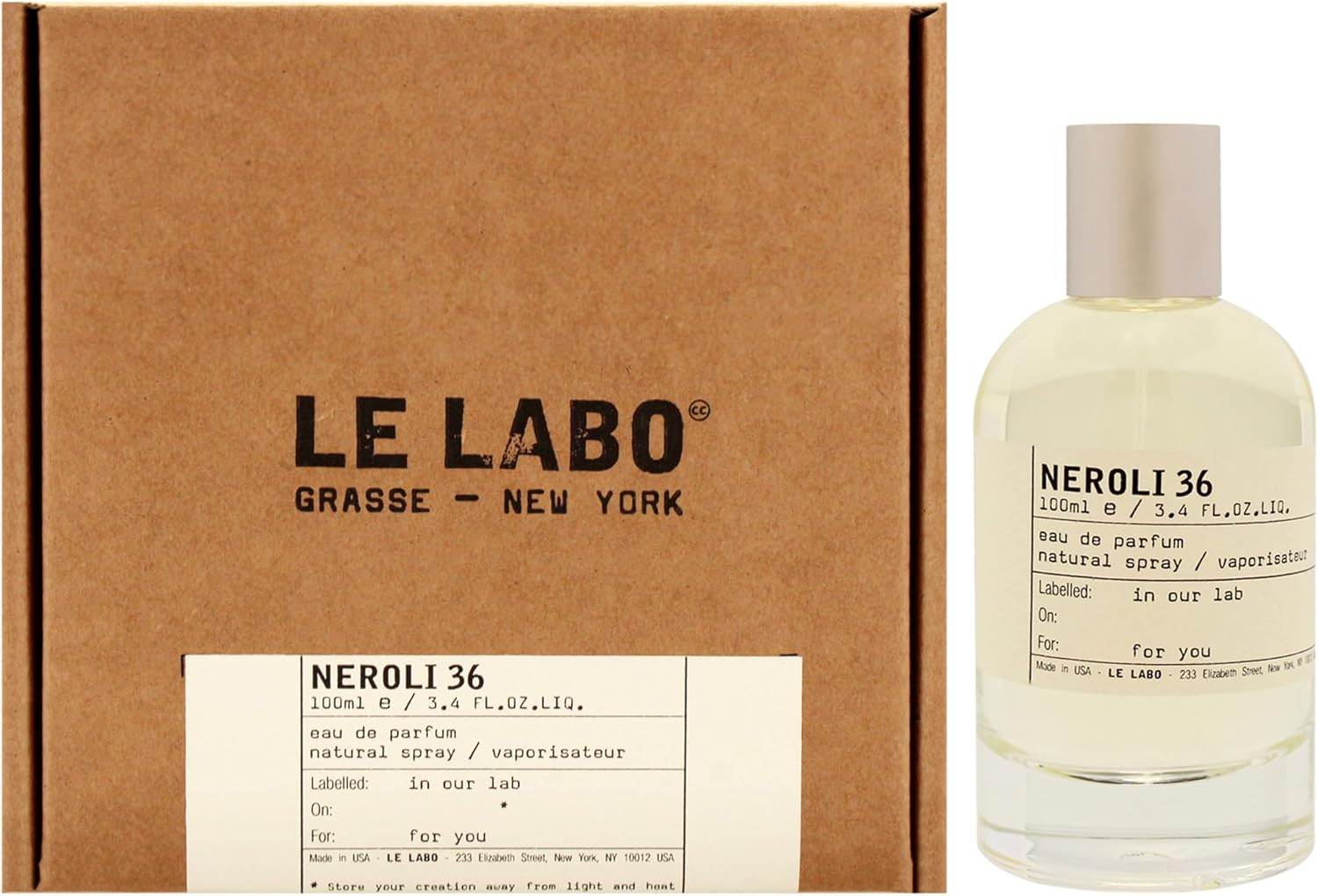 Neroli 36 by Le Labo for Unisex - 3.4 Oz EDP Spray
