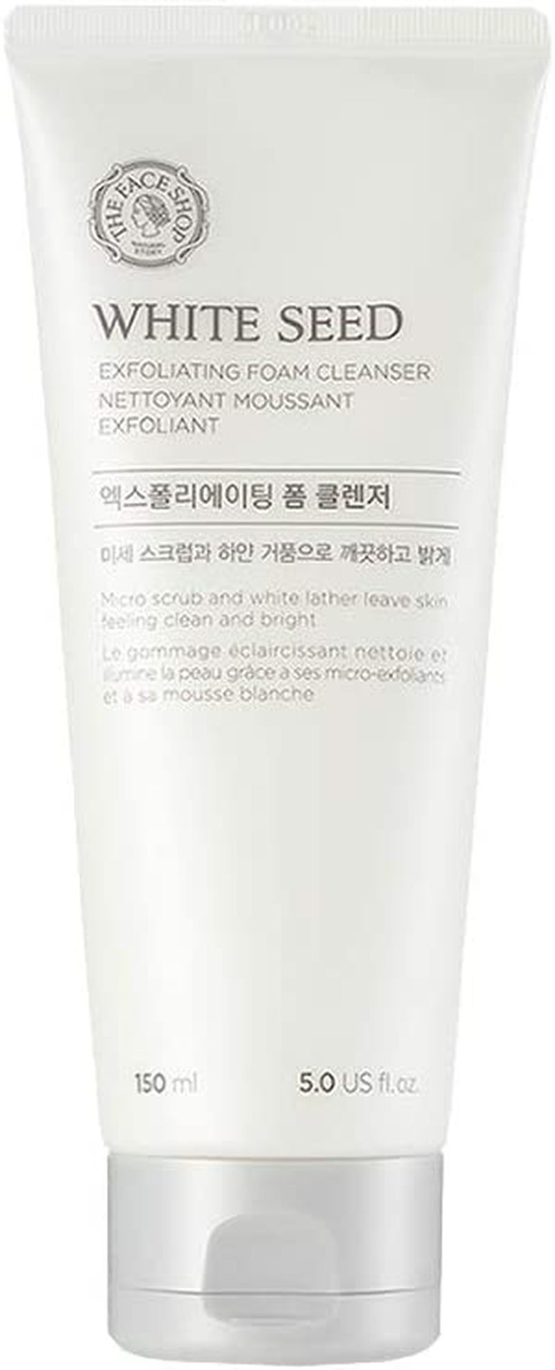 The Face Shop White Seed Exfoliating Cleansing Foam, image number 3