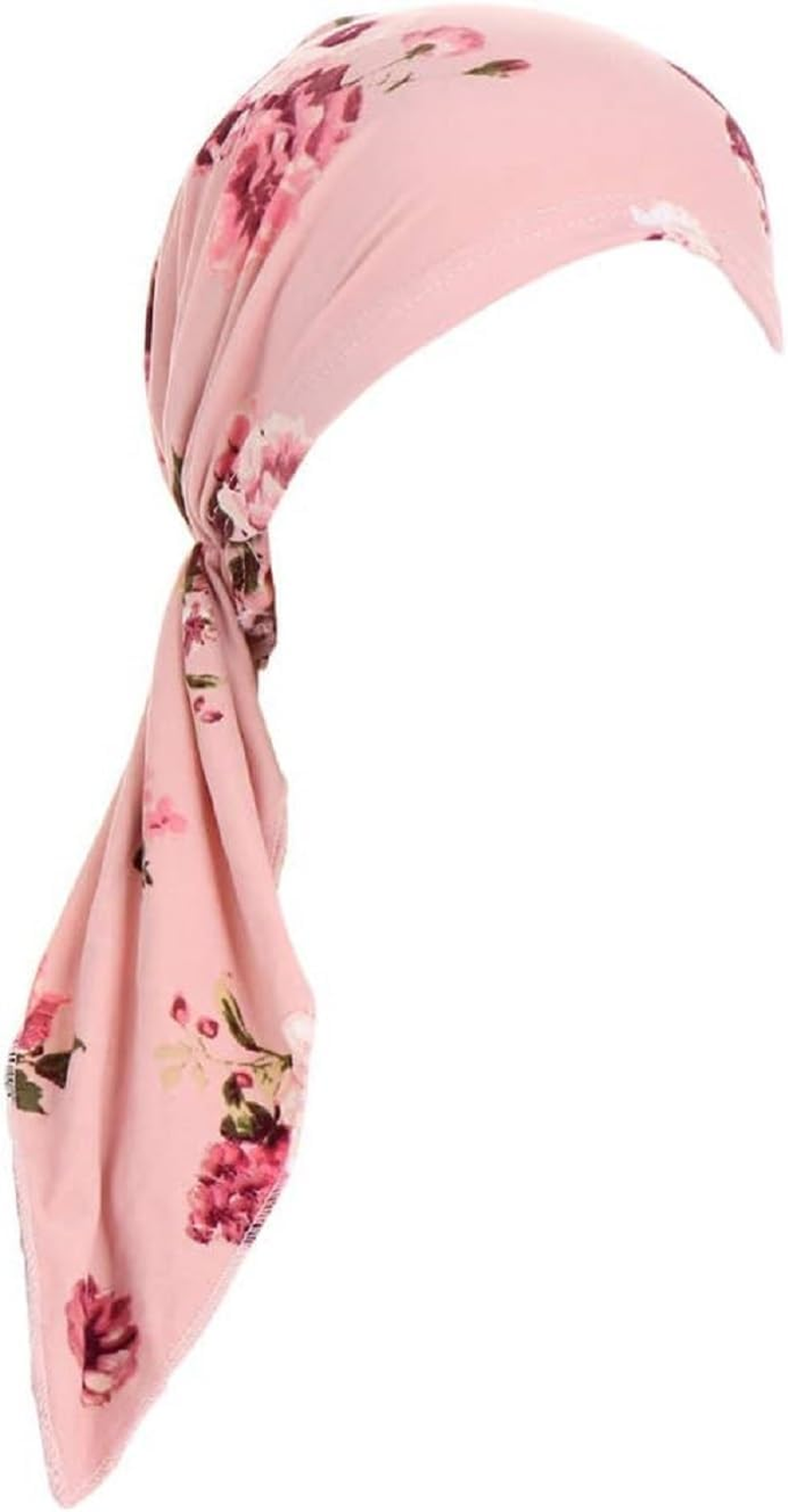 Curved Tail Headscarf Hat, Women'S Pre Tied Headscarf Hat image number 3