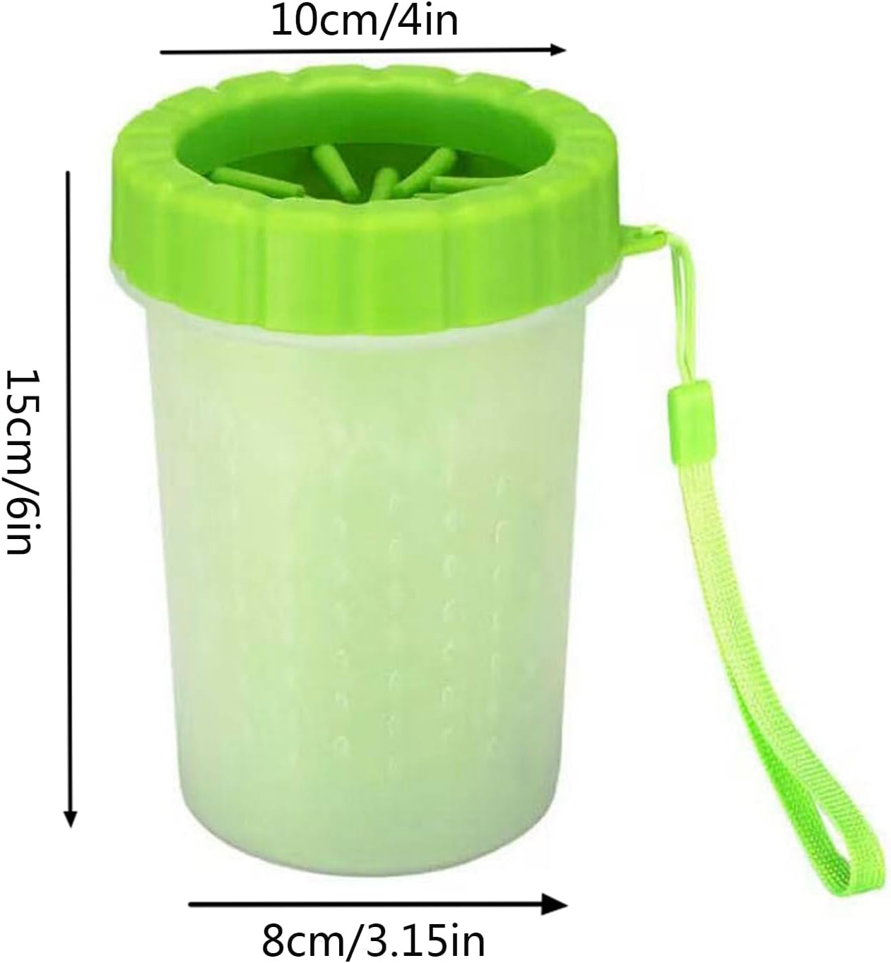 Dog Paw Cleaner, Dog Paw Washer Cup, Dog Foot Washer Large, Pet Paw Cleaner Cup, Paw Scrubber for Dogs, Muddy Paw Cleaner, Cat Foot Cleaner, Silicone Brush Cup for Medium Large Dogs Grooming image number 3