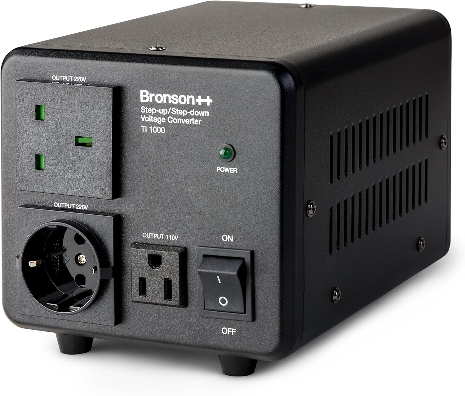 Bronson++ TI 1000 110 Volt USA Voltage Converter Toroidal Core Transformer 1000 Watt In: 110 V or 220 V/Out: 110 V and 220 V - Bronson 1000 W image number 6