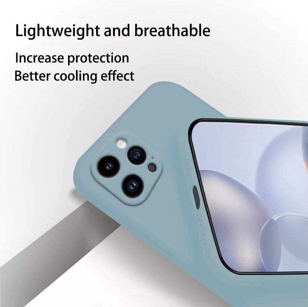 HONLEN Case for Oppo Reno14 5G / Oppo Reno 14 5G Protective Case, (6.59 Inches) Liquid TPU Silicone Mobile Phone Case with Drop Protection Silicone Cover Matcha Green image number 1