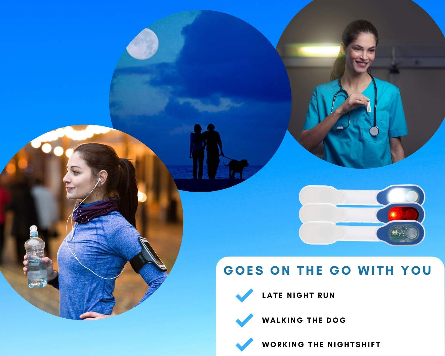 TDL - BRAND Rechargeable Clip-On Magnetic LED Safety Light - Silicone with 3 Light Modes. Perfect for Hiking, Dog Walking, Running, Jogging - Emergency Signal Beacon for Car and Home (Red) image number 5