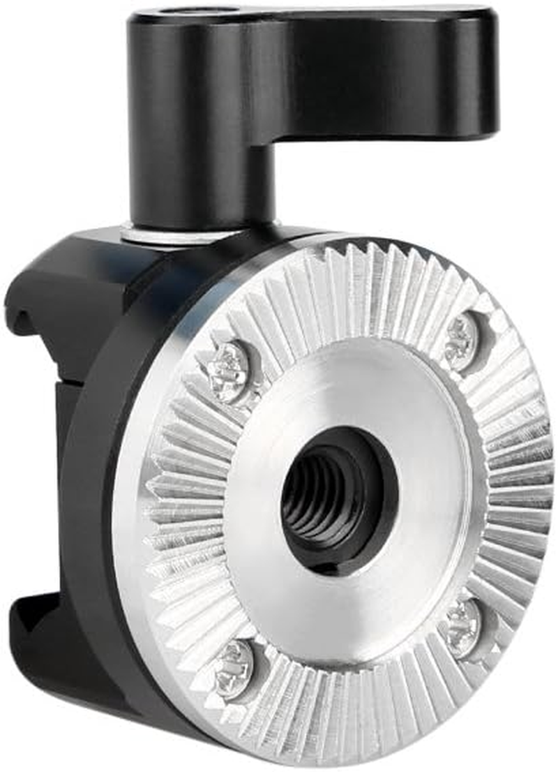 NICEYRIG NATO Clamp to ARRI Standard Rosette Mount Adapter (M6 Thread Diameter 31.8Mm) Applicable LED Video Light EVF Mount Quick Lock and Release