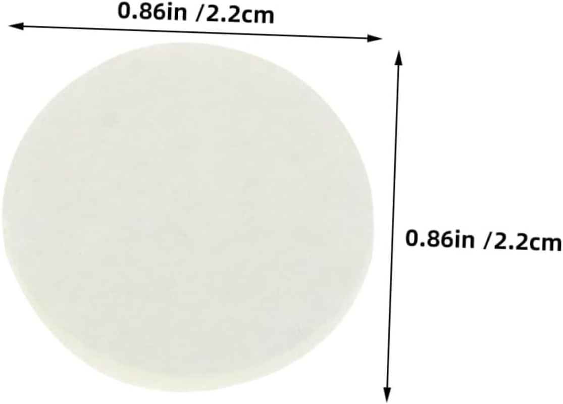 150Pcs round Aromatherapy Diffuser Felt Pads for Essential Oil Pendants Cotton Fiber Replacement Refill Mats for Car Bedroom Office Necklace Locket Unscented