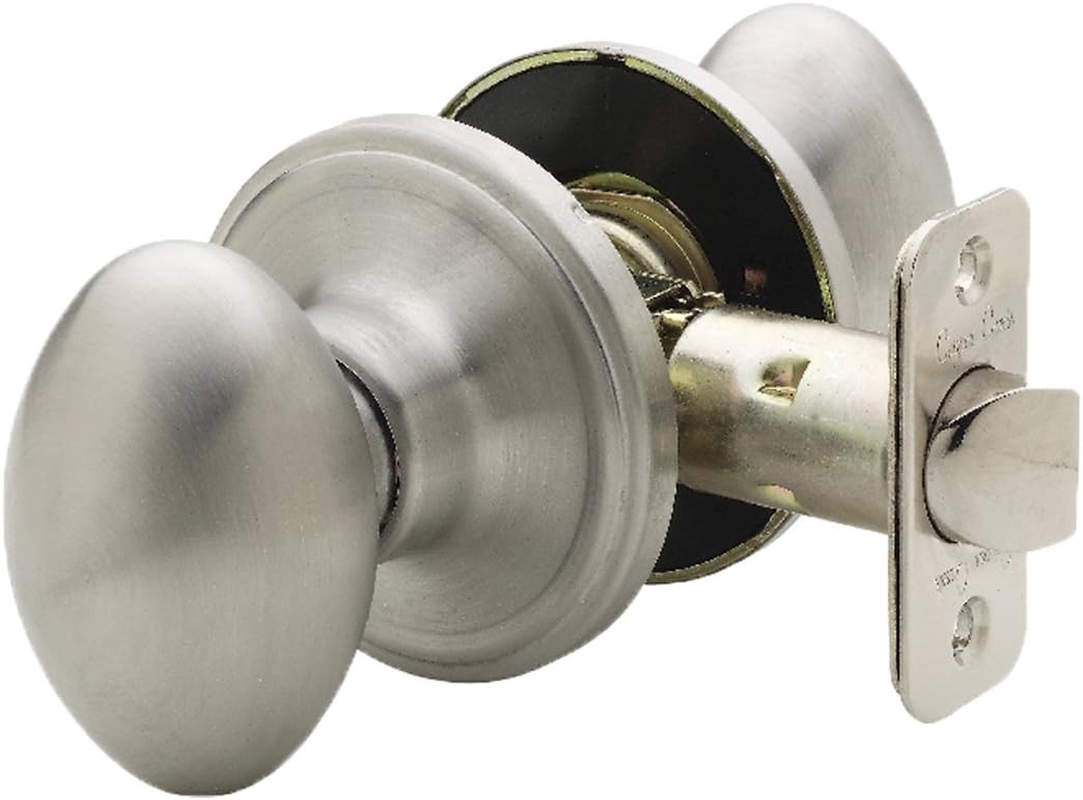 Copper Creek EK2020PS Egg Door Knob, Passage Function, 1 Pack, in Polished Stainless