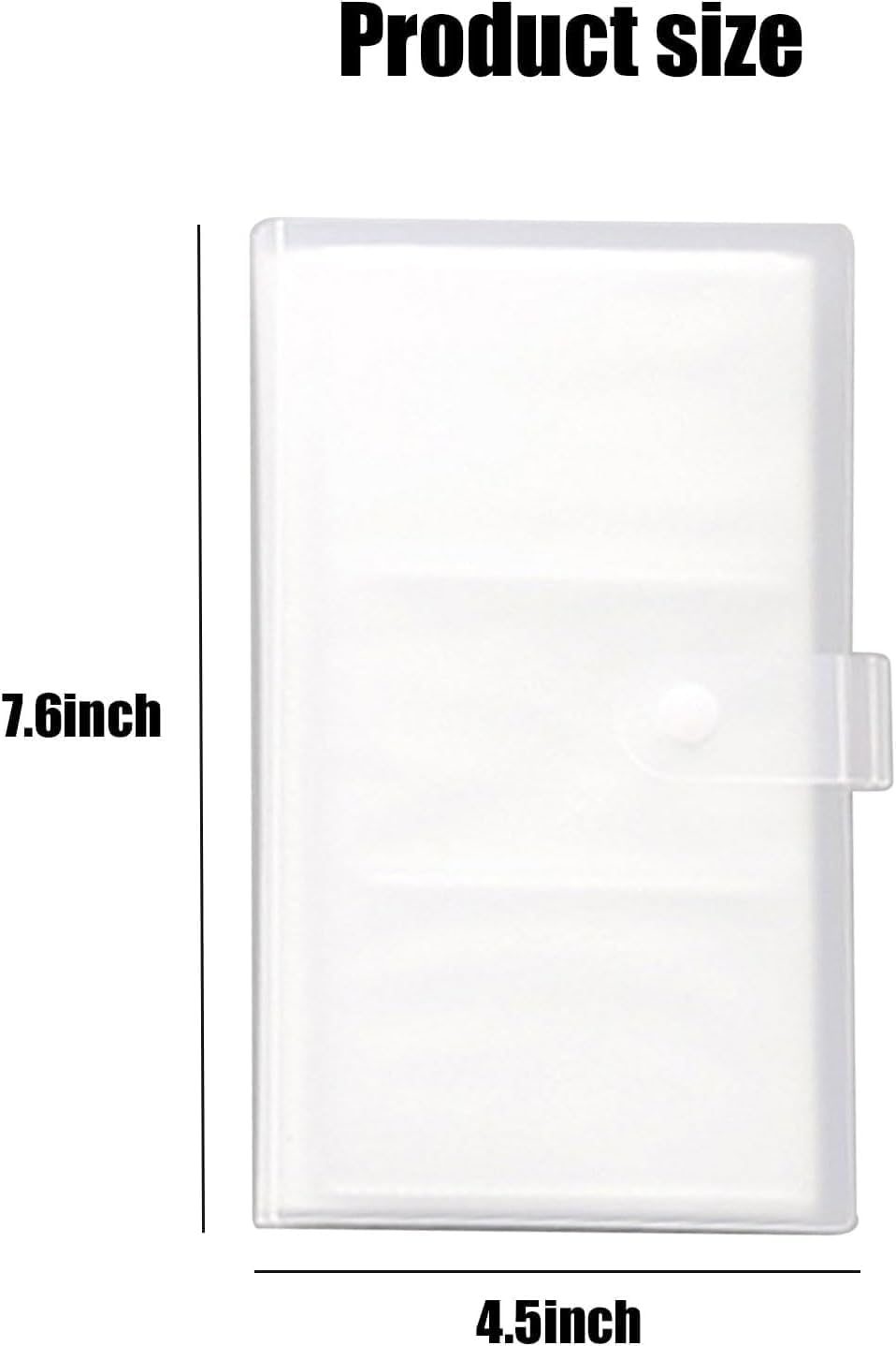 Ksngtixe 1 Pack Card Case, Holds 120 Audio Cards, Compatible with Audio Card Holder, Kids Card Organizer for Boys and Girls, Clear Storage Case for Mini Audio Cards image number 3