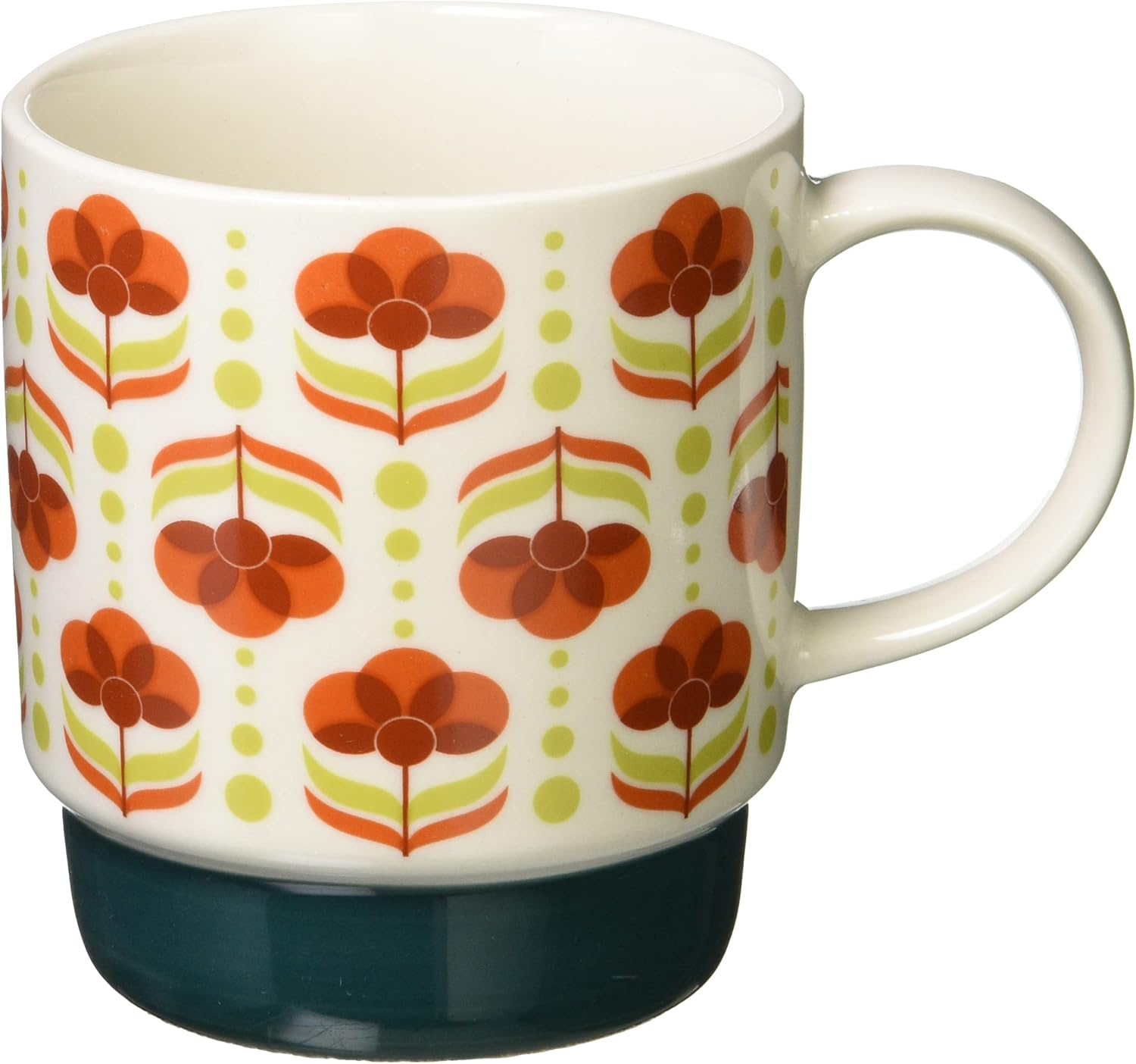 Marusan Kondo 20666 Retro Coffee Mug, Light Blue, 11.8 Fl Oz (350 Ml), Mino Ware Dishwasher, Microwave Safe, Made in Japan