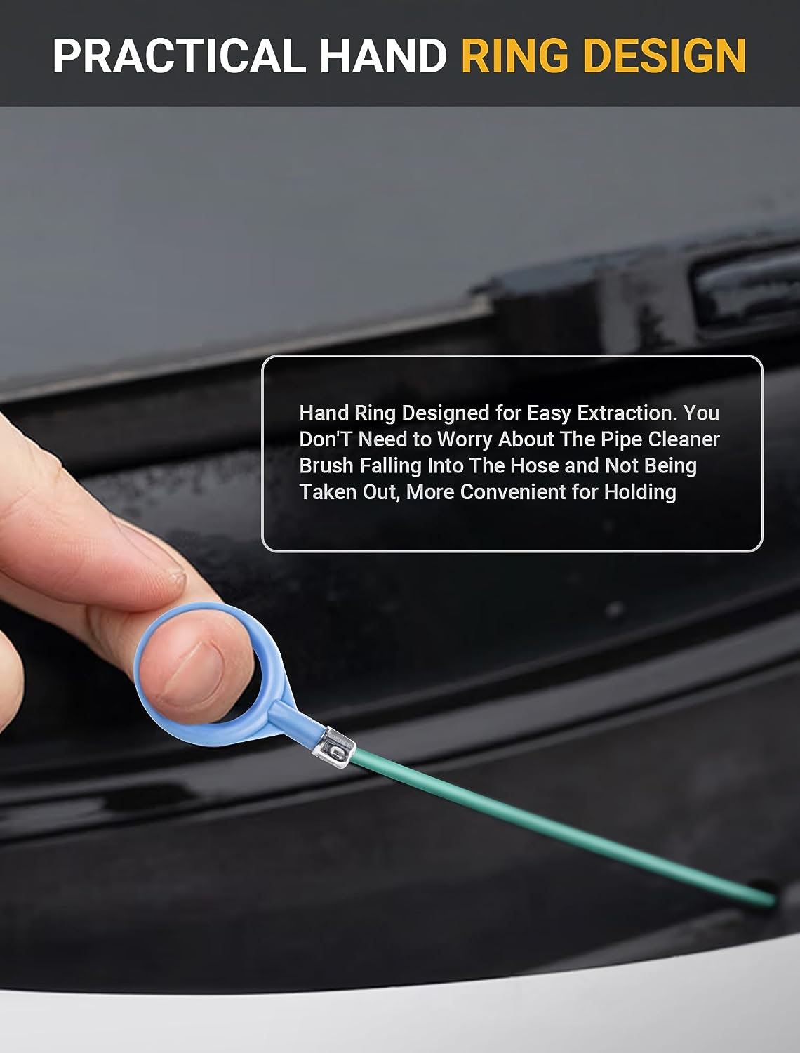 Upgraded Auto Sunroof Drain Cleaning Tool, 78 Inch Flexible Brush Long Pipe Cleaners for Car, Tube Slim Dredging Tool Perfect Car Sunroof, Windshield Wiper Hole image number 2