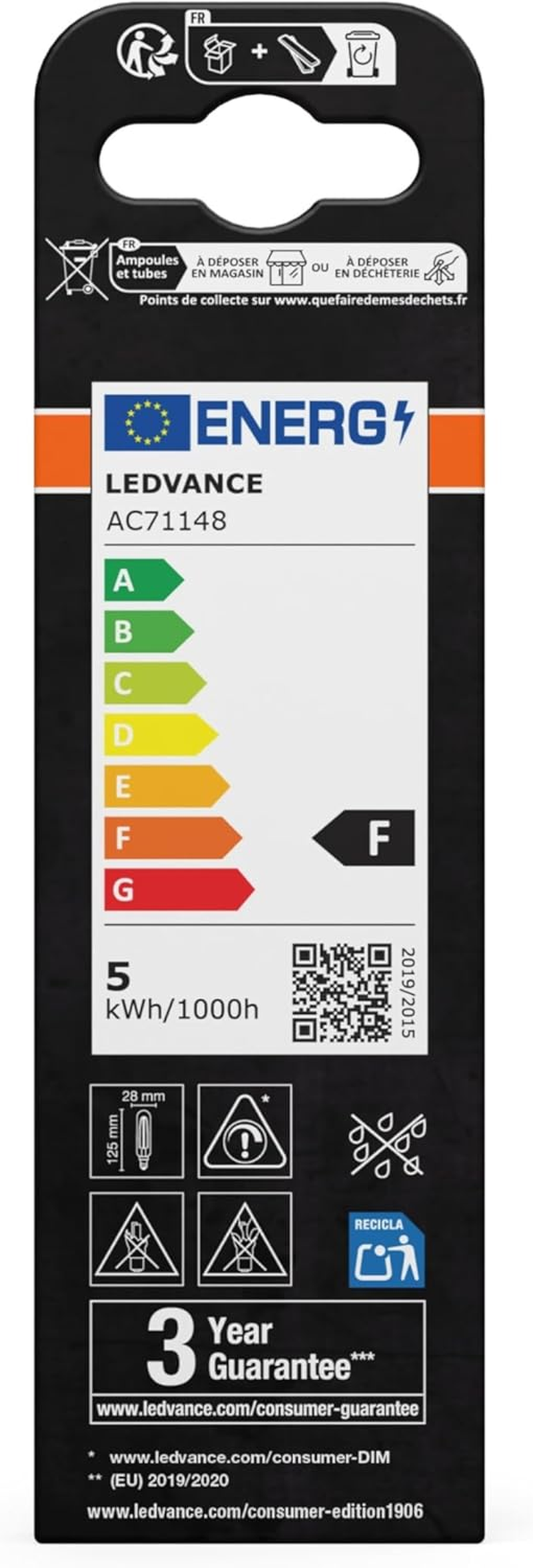 OSRAM Vintage 1906 LED Bulb E14 Filament Gold 4.8W 420LM Dimmable 2200K Glass Replacement Incandescent Decorative Lead Free Indoor image number 1