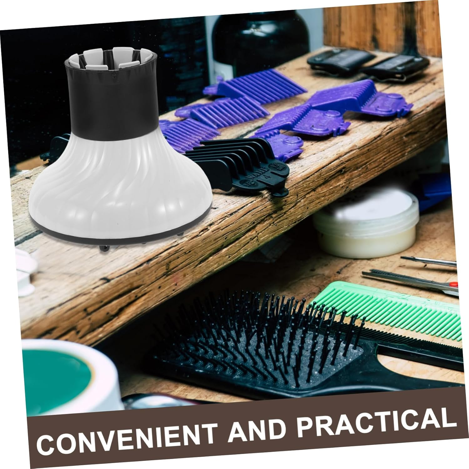 Hair Diffuser for Hair Dryer Accessories Salon Quality Diffuser for Curly Natural Wavy image number 3