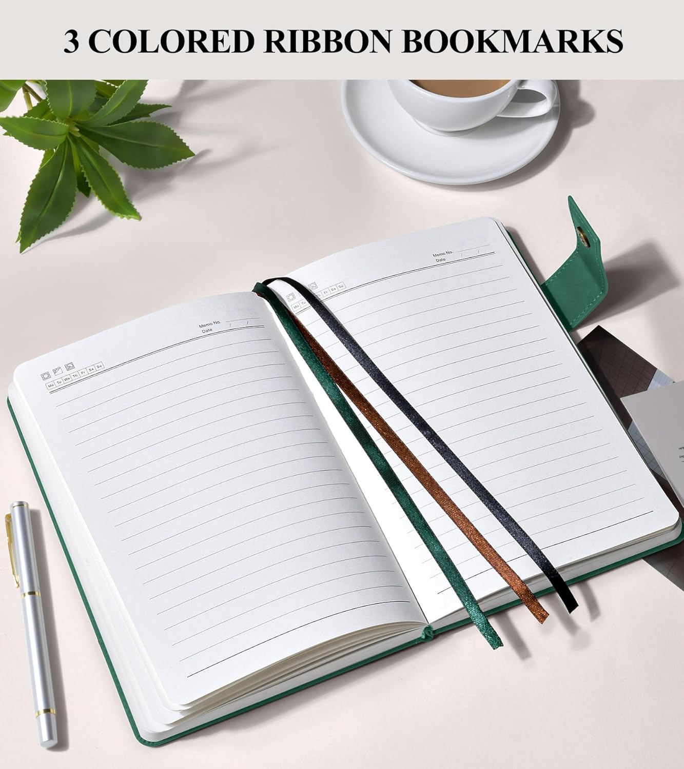 365 Page Thick Lined Journal Notebook for Men Women, A5 Leather Journals for Writing, Hardcover Notebooks for Work, School, Note Taking,Travel, Business,Personal Diary, College Ruled 5.9" X 8.4" image number 3