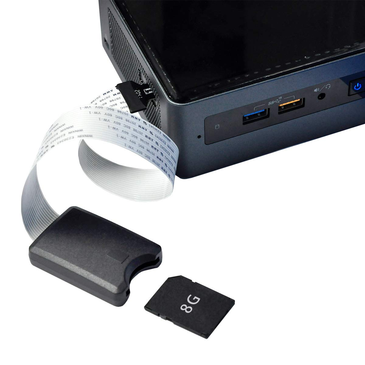 Xiwai Micro-Sd TF Memory Card Kit Male to SD Female Extension Soft Flat FPC Cable Extender 25Cm image number 6