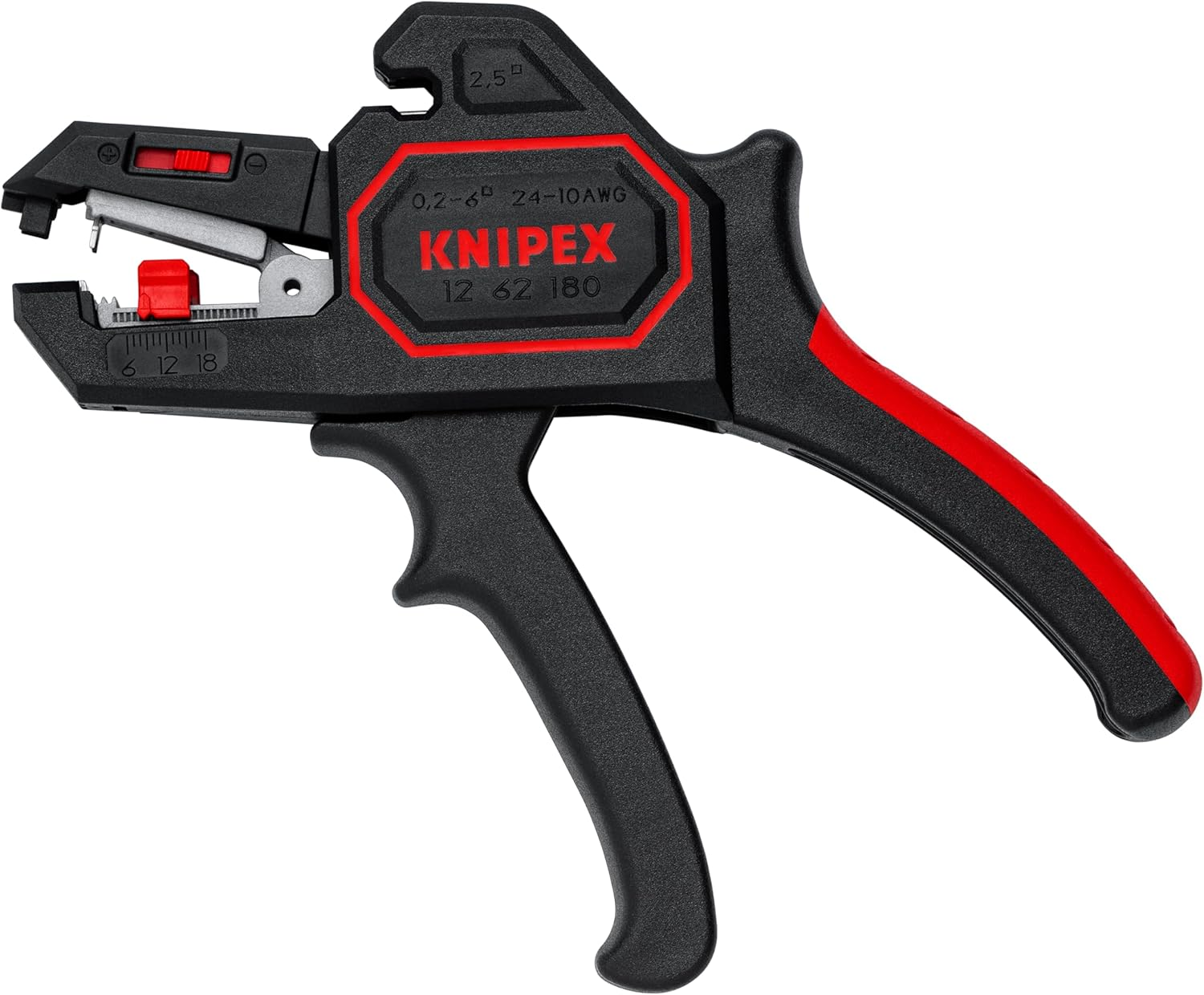 Knipex 1262180 Self Adjusting Insulation Strippers - Awg 10-24, 7.25 Inch image number 5