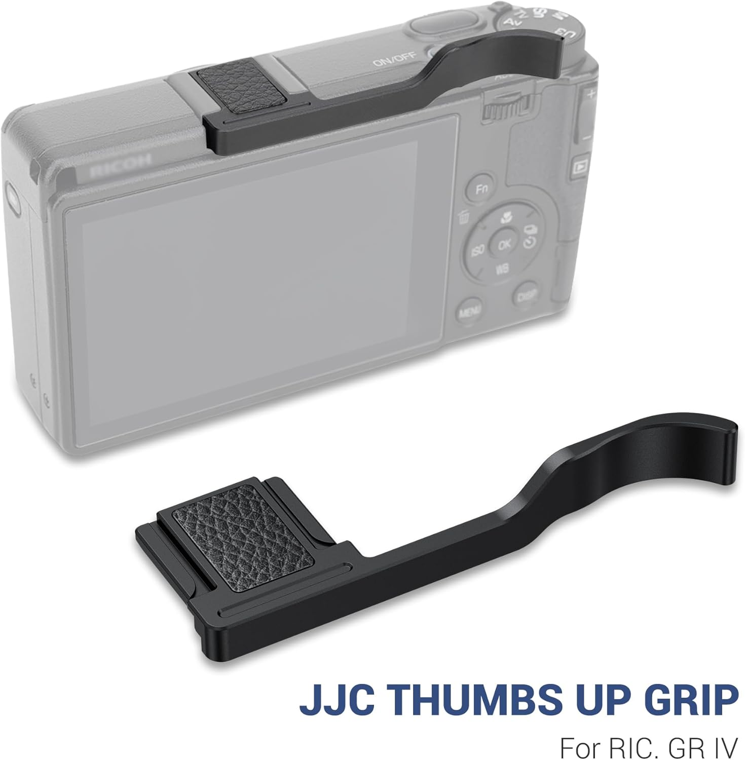 Metal Thumbs up Grip for Ricoh GR IV GRIV GR4, Hot Shoe Cover Cap Protector for GR IV GRIV GR4, Better Balance and Comfortable Secure Grip - For Ricoh Gr Iv image number 6