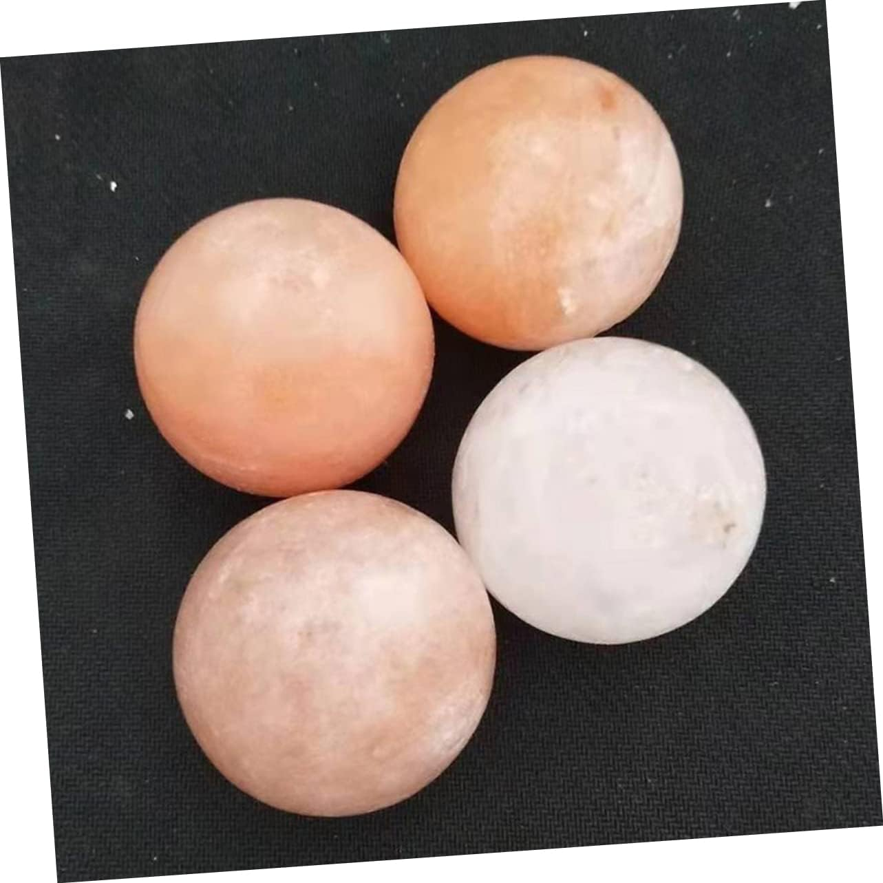 FRCOLOR Crystal Ball Salt Soap Natural Salt Minerals Stone Massage Ball for Body Scrubbing image number 2