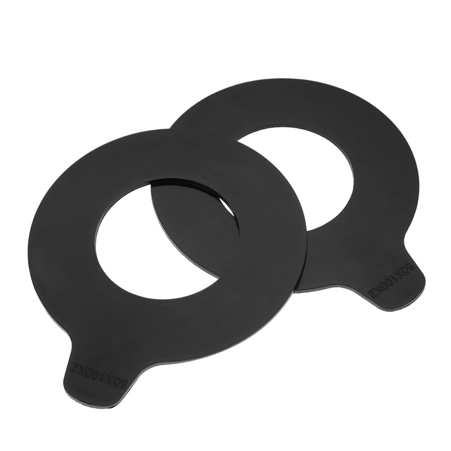 2Pcs round Rubber Washers for Excavator Boom Heavy Duty Industrial Equipment Gasket Bucket Linkage Shim Kit Durable Wear Resistant Pads for Machinery Replacement image number 5