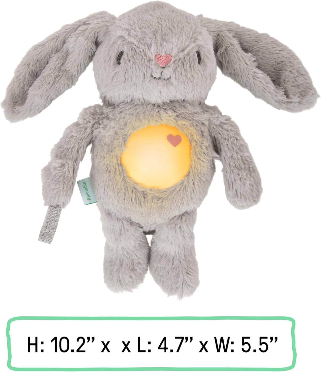 Ingenuity Sylvi Cuddle Pal Daytime Baby Soother​, Cry Activated, 8 Soothing Songs, 0+M - Plush Bunny image number 6