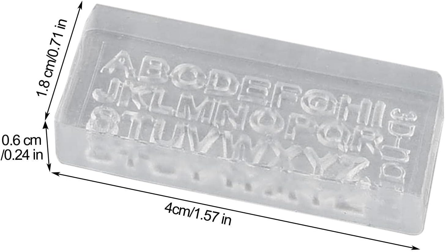 Yianyal Silicone Nail Charm Molds,Alphabet Resin Mold - Nail Charm Mold with 26 Letters Alphabet Design for Cell Phone image number 6