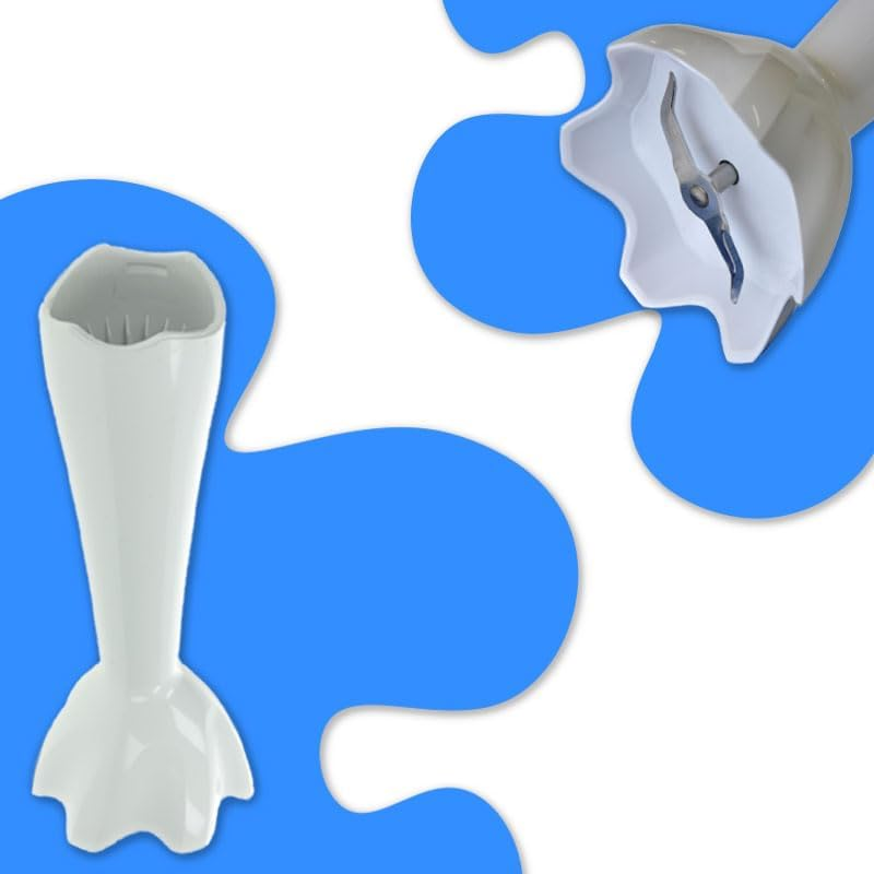 Replacement Blender for Braun Model 4191/4192 4 Shaft Reference 67050130 Compatible with Multiquick 5, Minipimer 5, Multiquick 7, White image number 2