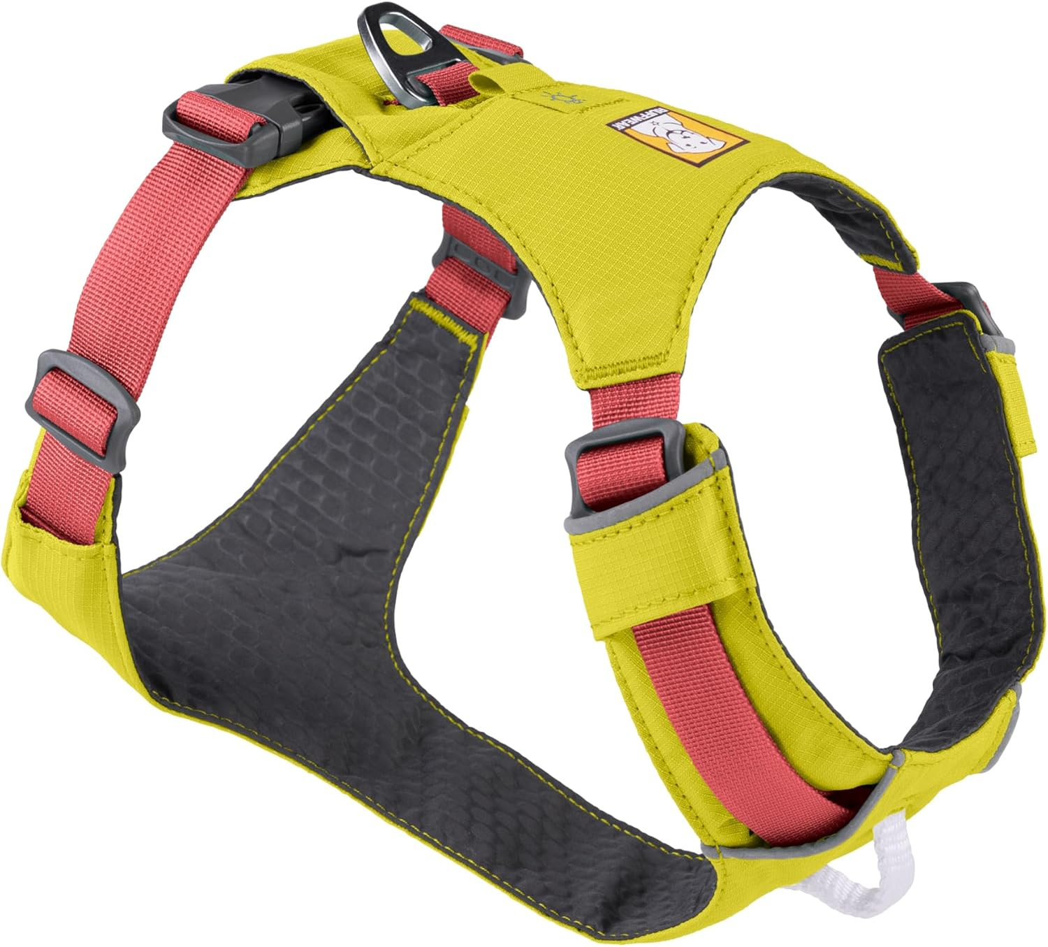 RUFFWEAR Hi & Light Dog Harness, No Pull Harness for Dogs Small, Medium Large & XL. Fully Adjustable Lightweight Harnesses with Aluminium Lead Attachment Portal & ID Bag, Light Green (M, 69-81 Cm)