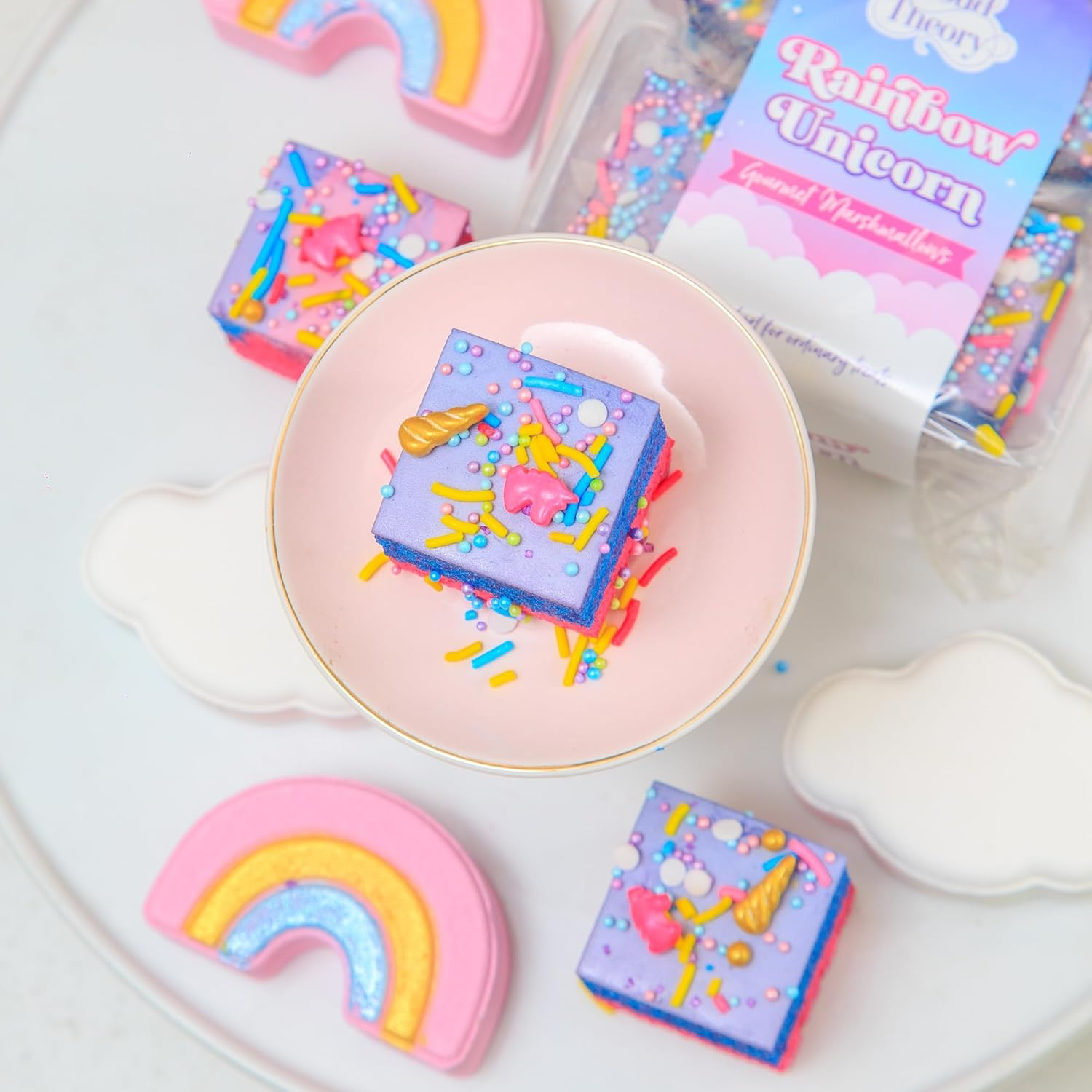 Cloud Theory Rainbow Unicorn Gourmet Marshmallow - 6 Pcs Tray image number 3
