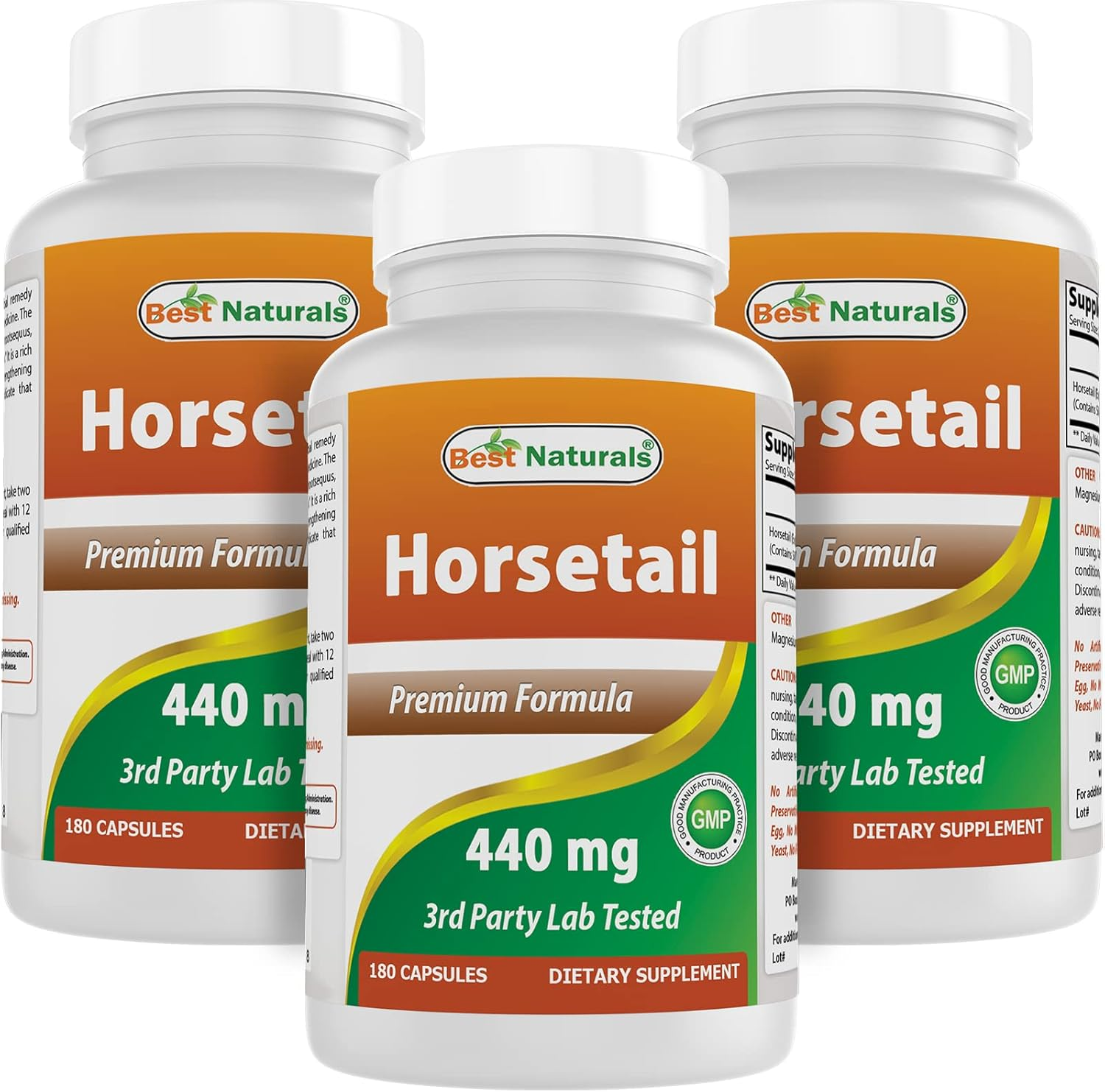 Best Naturals Horsetail 440 Mg 180 Capsules (180 Count (Pack of 3)) image number 5