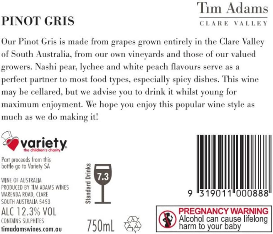 Tim Adams Pinot Gris 750 Ml