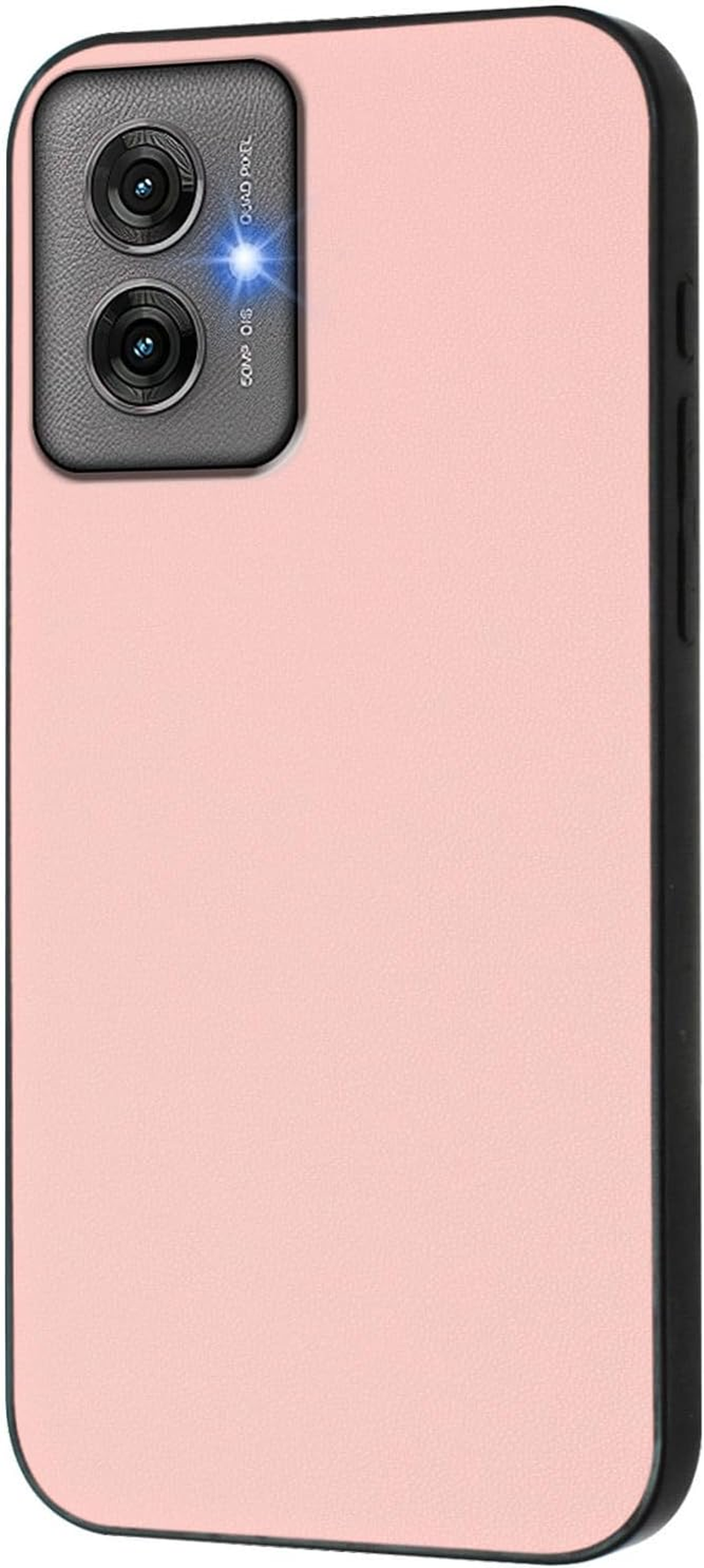 IUQXU Mobile Phone Case for Motorola Moto G55 5G Case with Tempered Glass Shockproof Non-Slip Protective Case Anti-Fingerprint Scratch-Resistant Lightweight Leather Case for Motorola G 55 Motog55 Pink image number 4