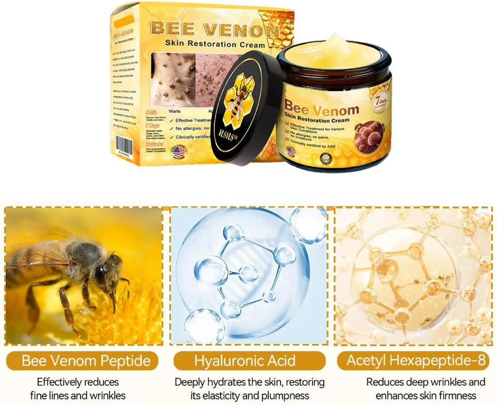 Depehelp Bee Venom Skin Treatment Cream, Face & Body Ointment - Comprehensive Moisturizer for Dry/All Skin Types, Natural Skin Restoration Formula image number 6