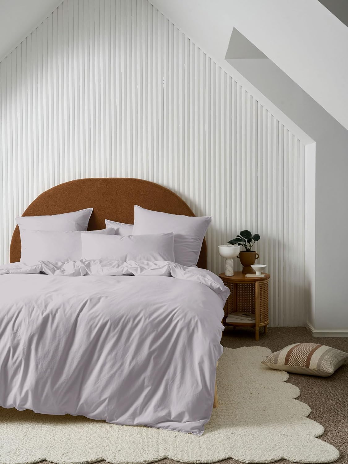 Linen House Terra Quilt Cover Set, Steel, Double Bed