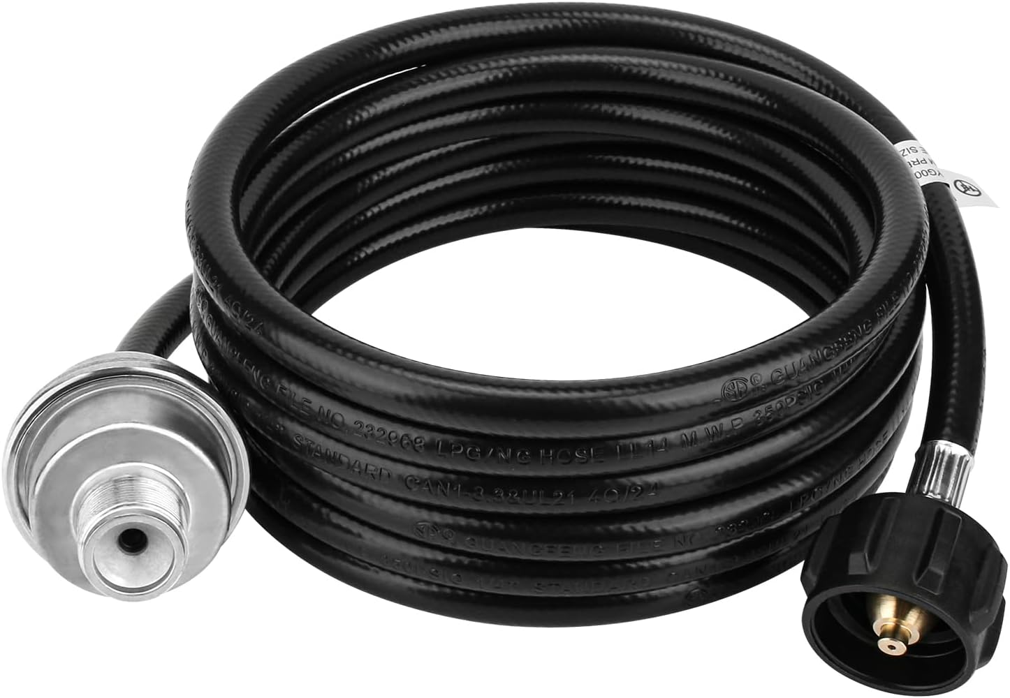 12Ft Propane Fuel Filter with Hose, Compatible with Mr. Heater Big Buddy, CSA Certified, Qcc1/Type1 Adapter, Connect 20-45 Lb Propane Tanks image number 6