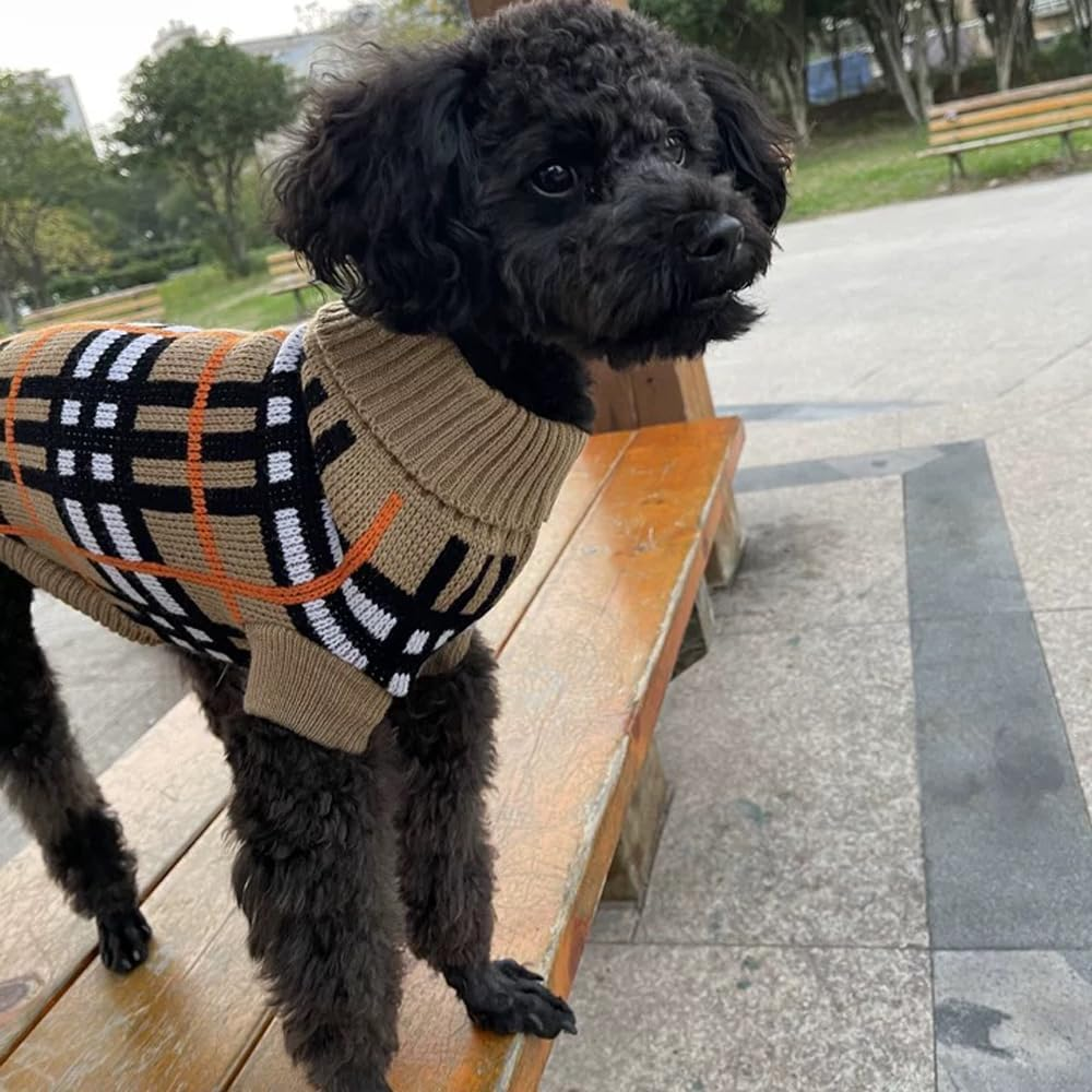 Small Puppy and Kitten Sweater, Knitted Sweater for Small Breed Dogs and Cats, Tailored for Tiny Toy Poodle Teacup Breeds like Chihuahuas, Terrier, Yorkies, XXS image number 1