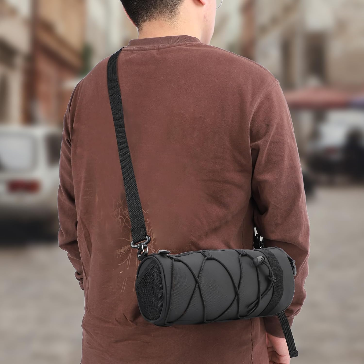 Bicycle Handlebar Bag 2.5L Capacity Multifunctional Waterproof Mountain Bike Front Frame Bag image number 2