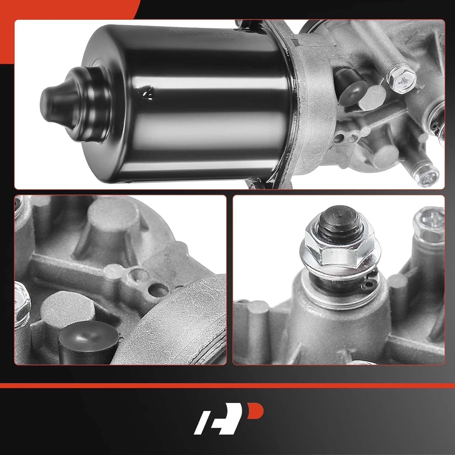 A-Premium Front Windshield Wiper Motor Compatible with Honda Civic 2006 2007 2008 2009 2010 2011, 1.3L 1.8L 2.0L, Sedan, 5-Pin, Replace# 76505-SNA-A01, 76505-SNA-A02 image number 3