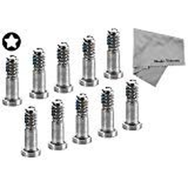 MMOBIEL 10X Bottom Pentalobe 5-Point Screws Compatible with Iphone SE 2022 / SE 2020/8 / 8 plus / 7/7 plus / 6S / 6S plus / 6/6 plus / 5S / 5 - Silver