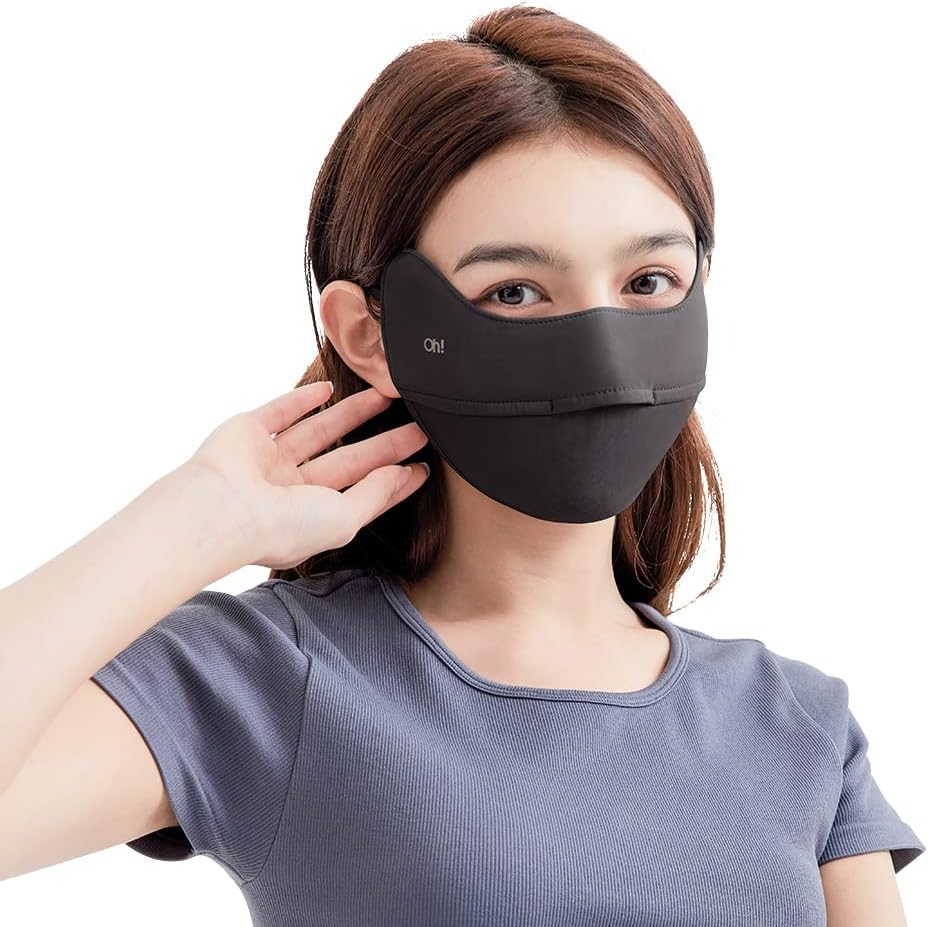 UPF50+ Cooling Upgrade Sun Protection UPF 50+ Face Covers Balaclava Breathable Neck Gaiters for Women and Men